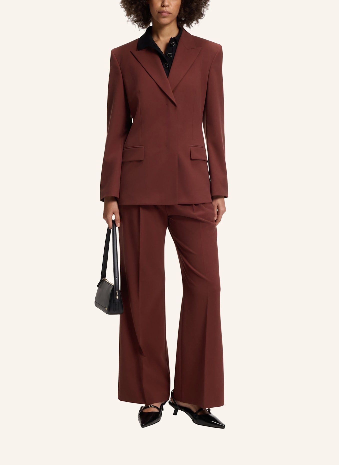 HUGO Blazer ANIKO Relaxed Fit: BRAUN