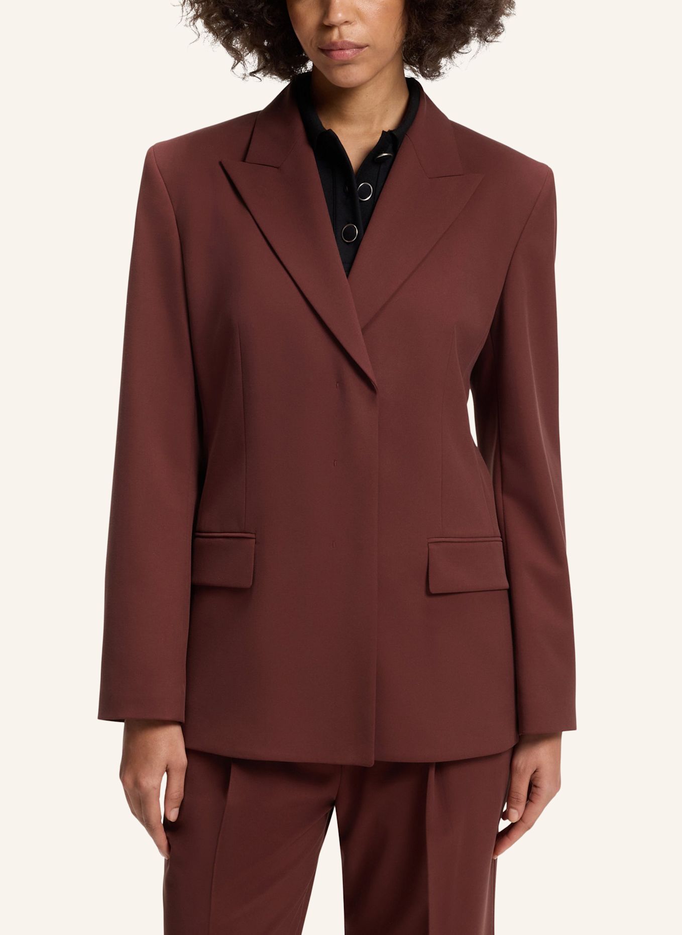 HUGO Blazer ANIKO Relaxed Fit: BRAUN