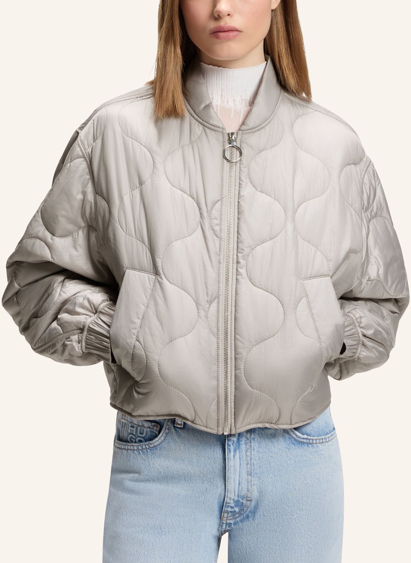 HUGO Jacket FULAN-3 Relaxed Fit: GRAU