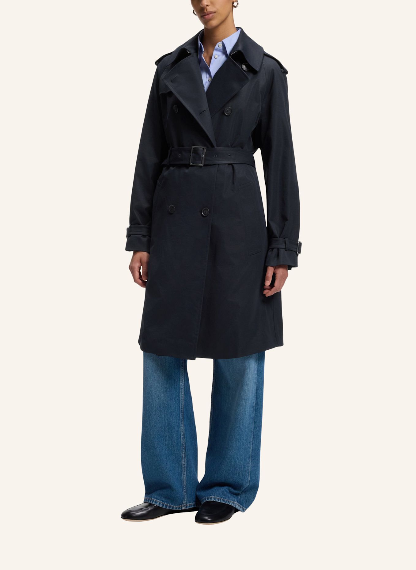 BOSS Mantel CAOMY Regular Fit: DUNKELBLAU