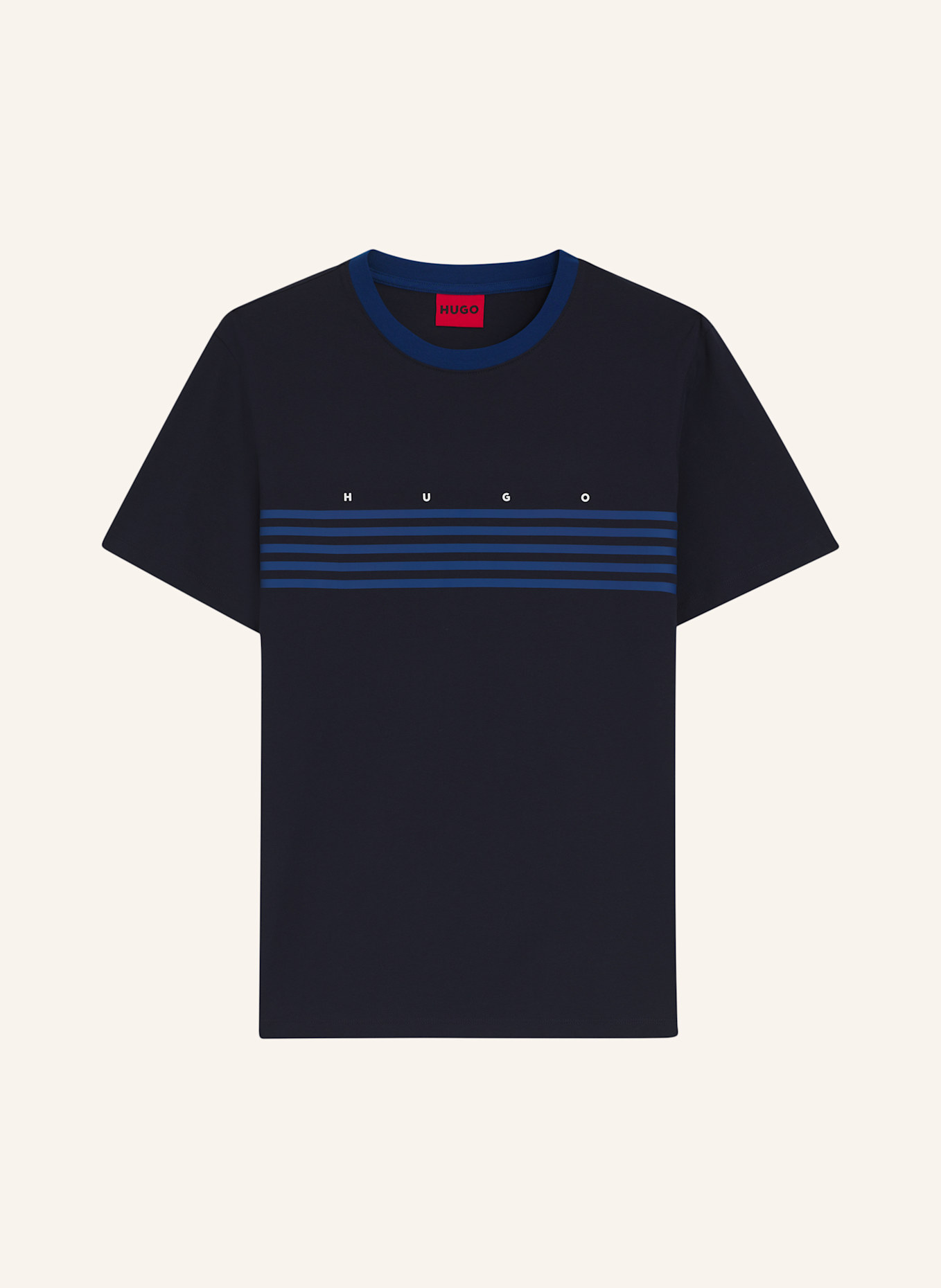 HUGO T-Shirt DEMPSY Regular Fit: DUNKELBLAU