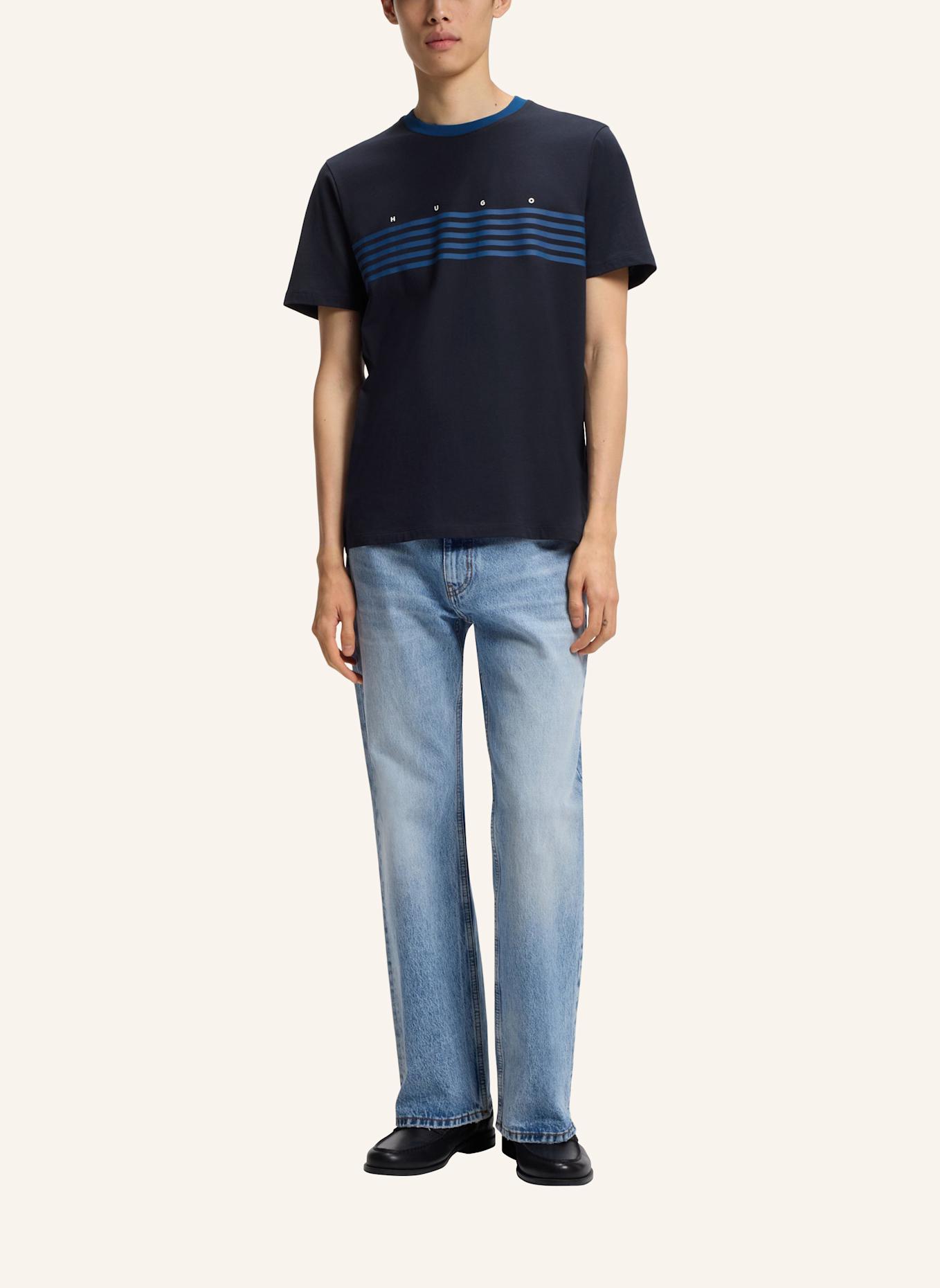HUGO T-Shirt DEMPSY Regular Fit: DUNKELBLAU