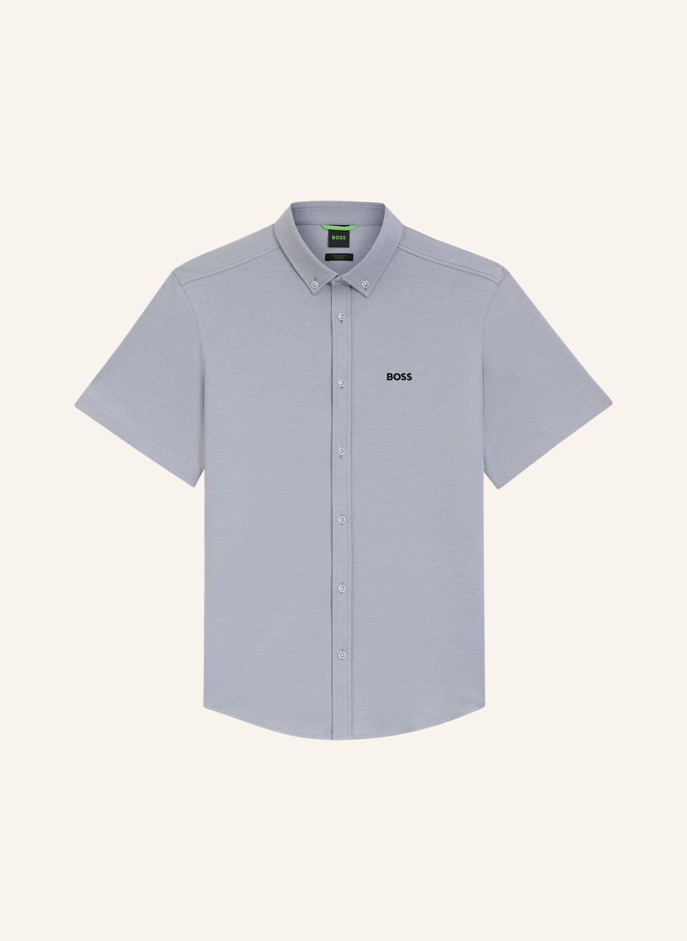 BOSS Kurzarm-Hemd ST_MOTION S Regular Fit aus Jersey: DUNKELGRAU