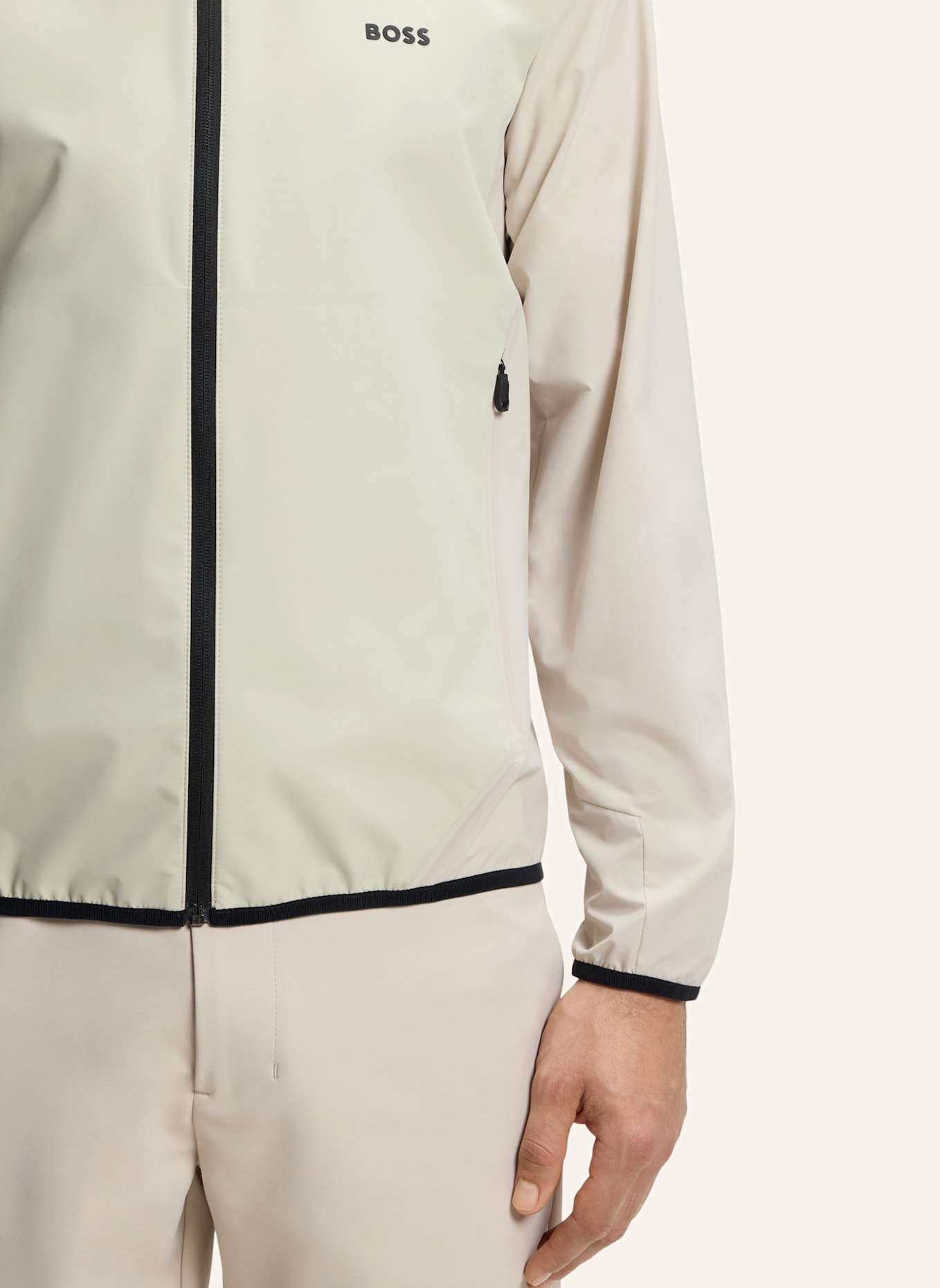BOSS Casual Jacke OW_GOC SWING Regular Fit: BEIGE