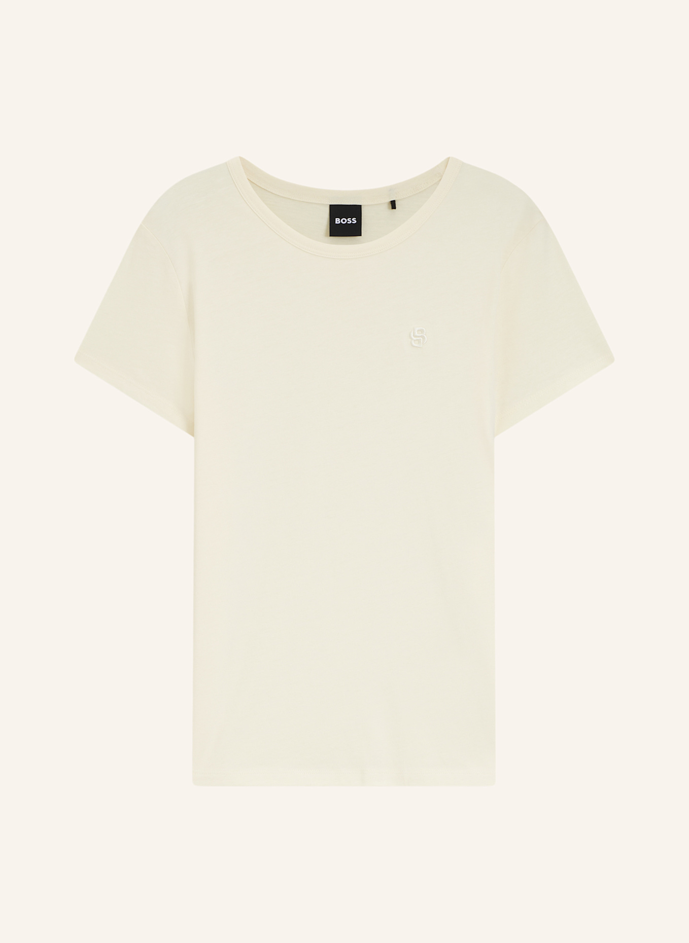 BOSS T-Shirt EVENTSA9 Slim Fit: BEIGE