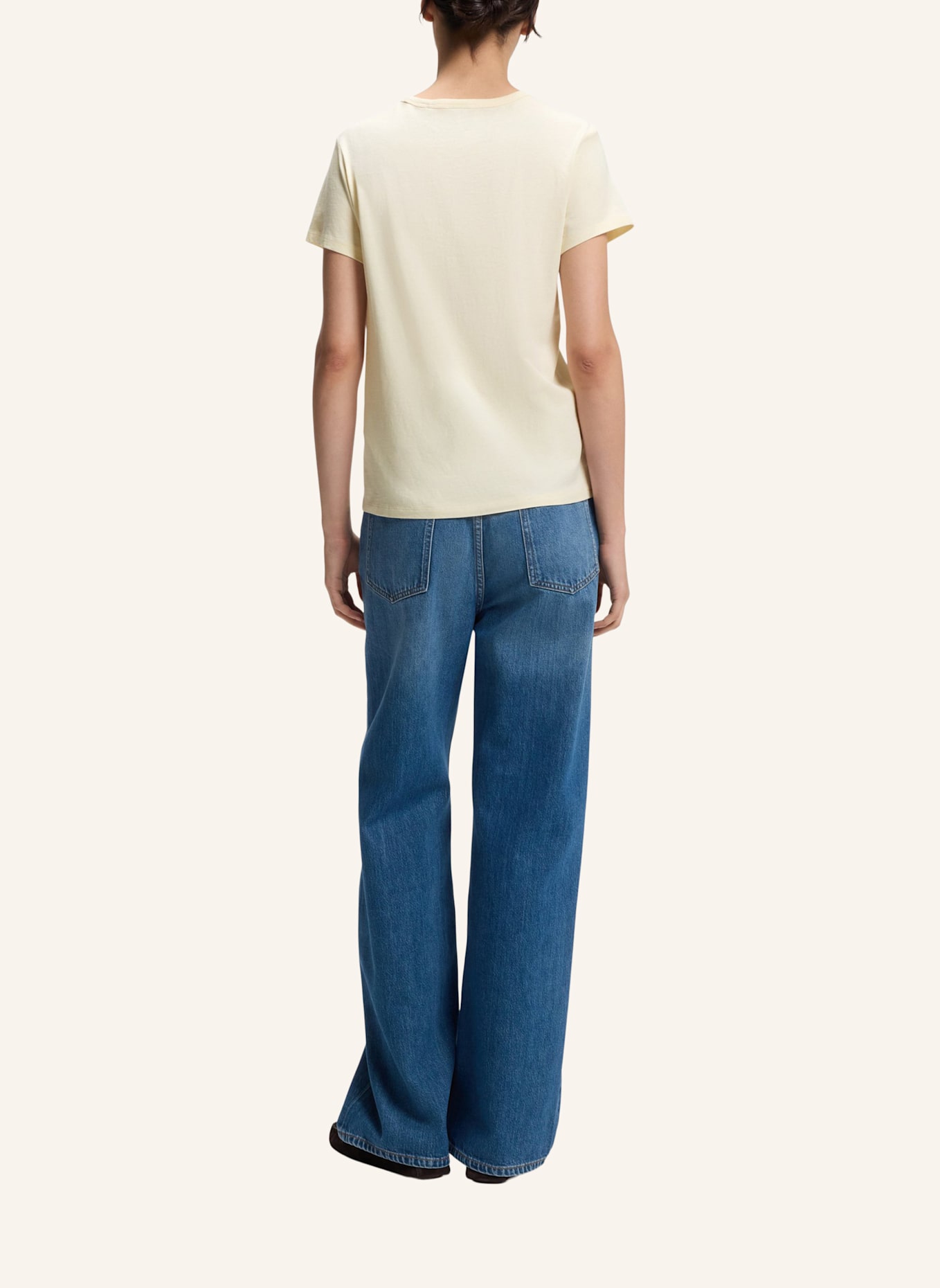 BOSS T-Shirt EVENTSA9 Slim Fit: BEIGE
