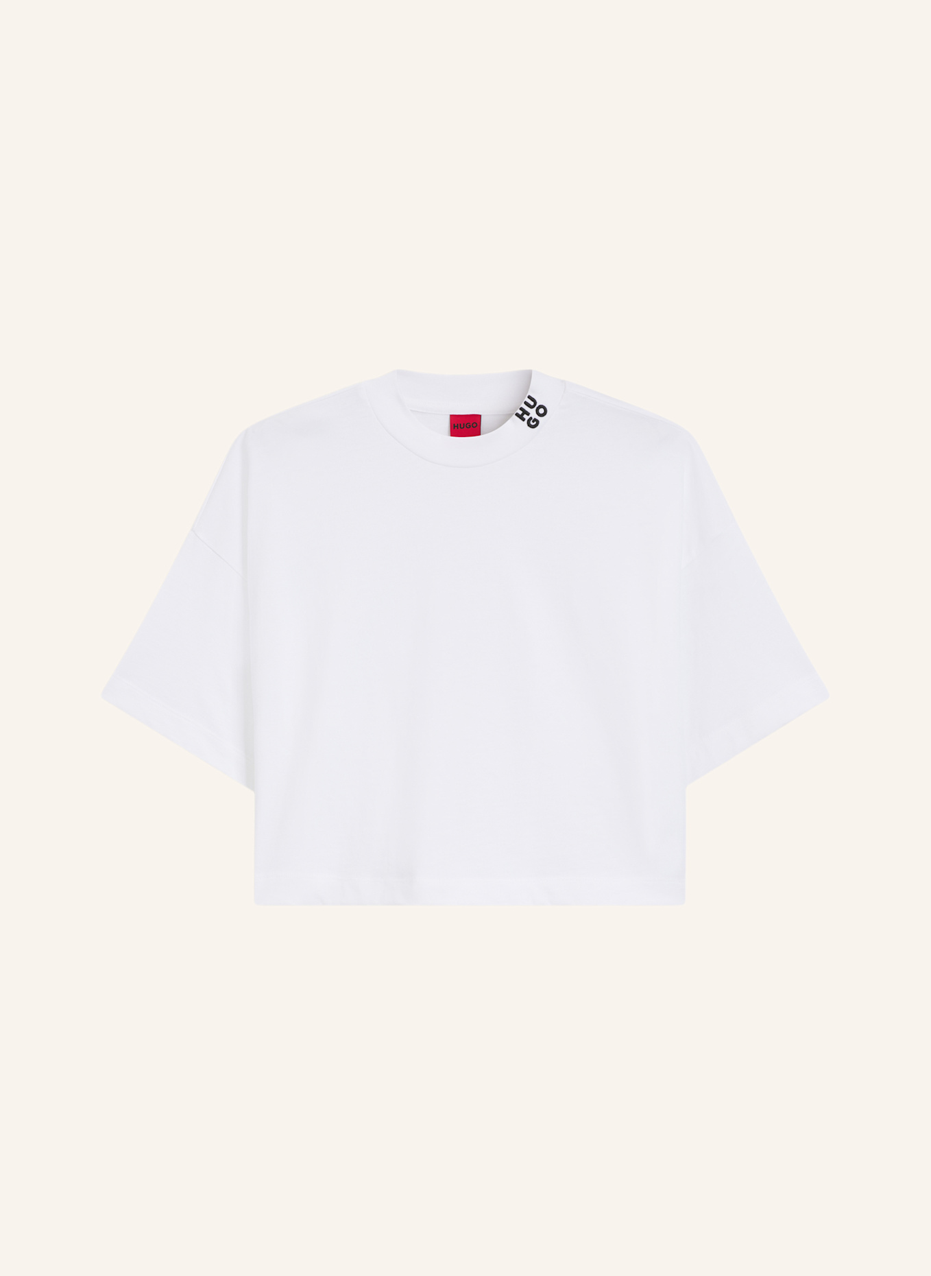 HUGO T-Shirt DAMELODY Relaxed Fit: WEISS
