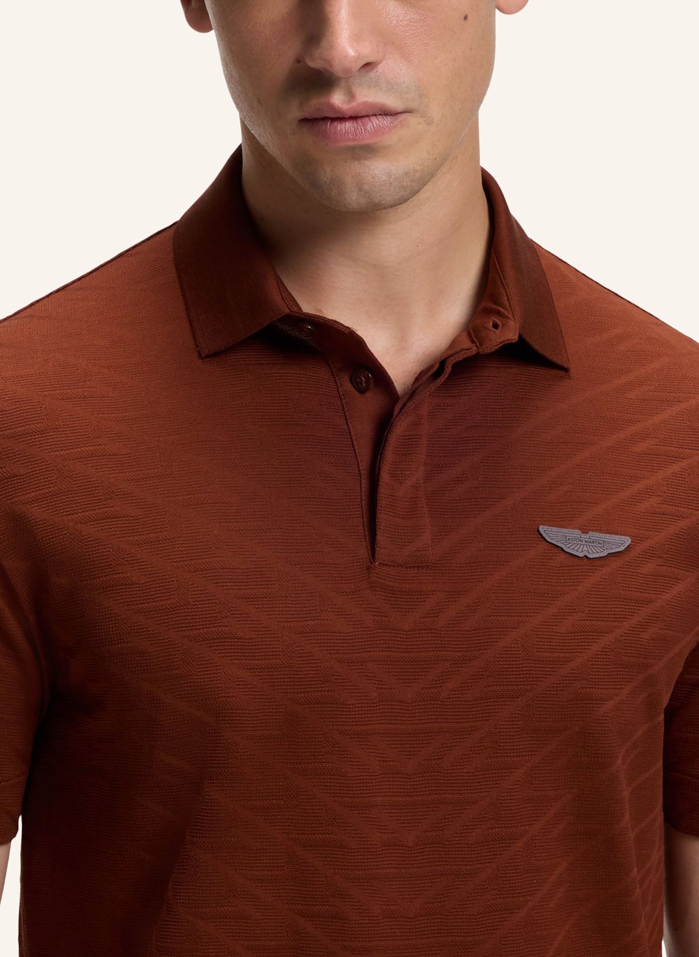 BOSS Poloshirt C-PROUT 180_AM Regular Fit: BRAUN