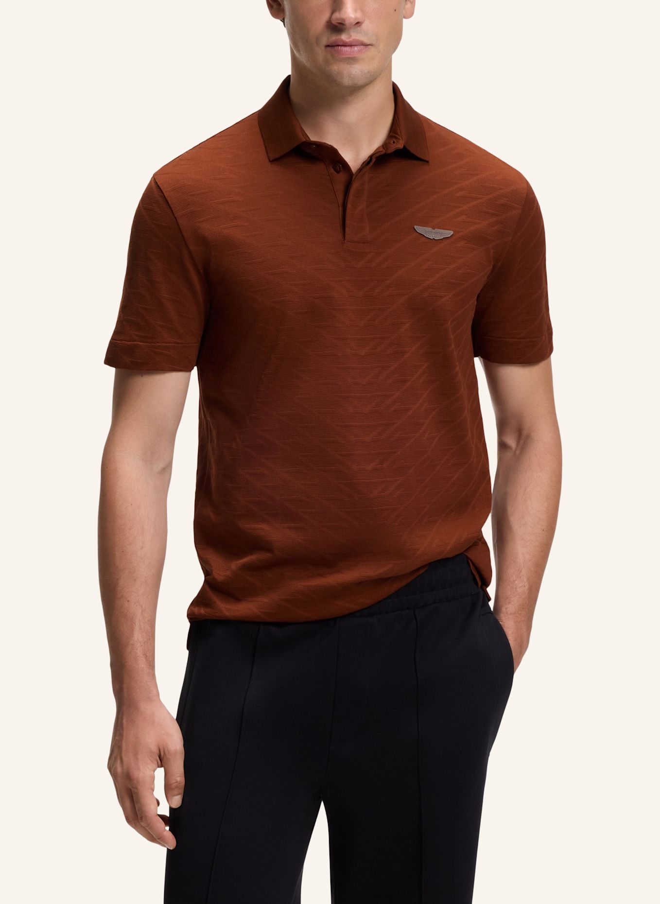 BOSS Polo C-PROUT 180_AM Regular Fit: BRAUN
