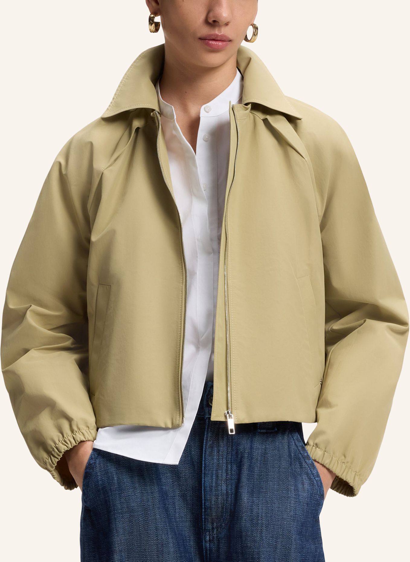 BOSS Coat CABASY Regular Fit: KHAKI