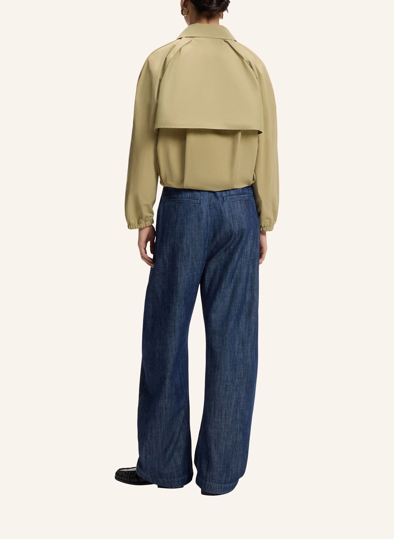 BOSS Klassischer Mantel CABASY Regular Fit: KHAKI