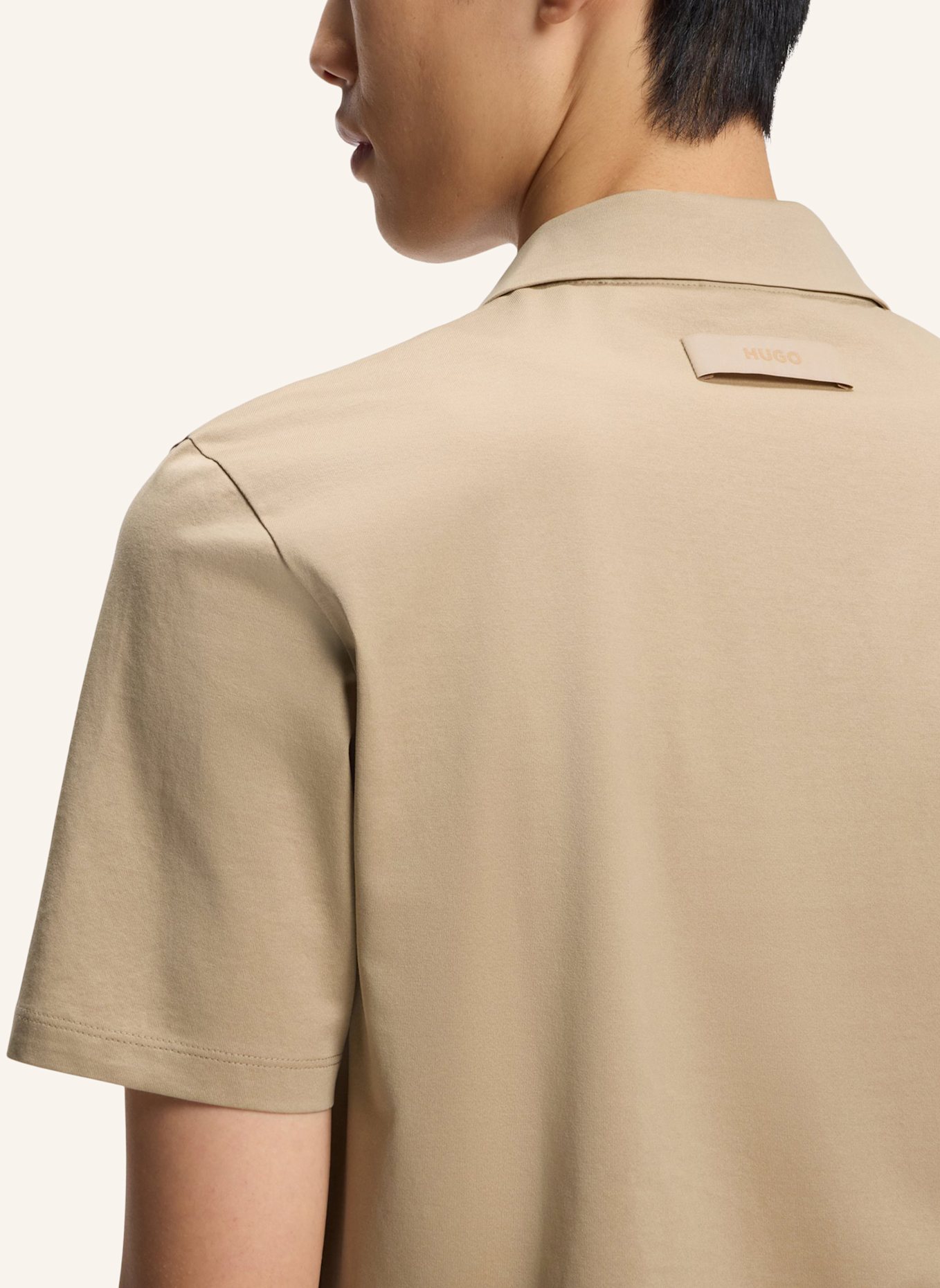 HUGO Poloshirt DIMERSPOLON Slim Fit: BEIGE