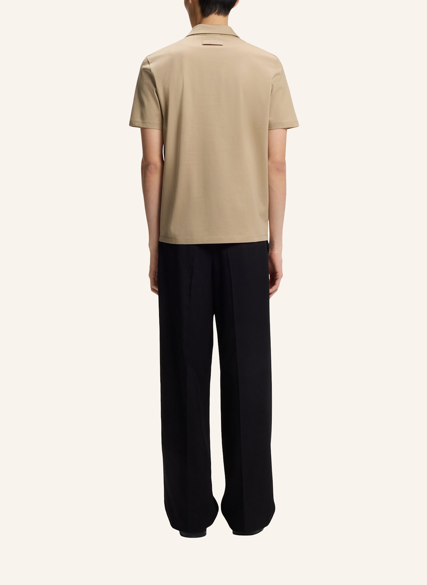 HUGO Poloshirt DIMERSPOLON Slim Fit: BEIGE