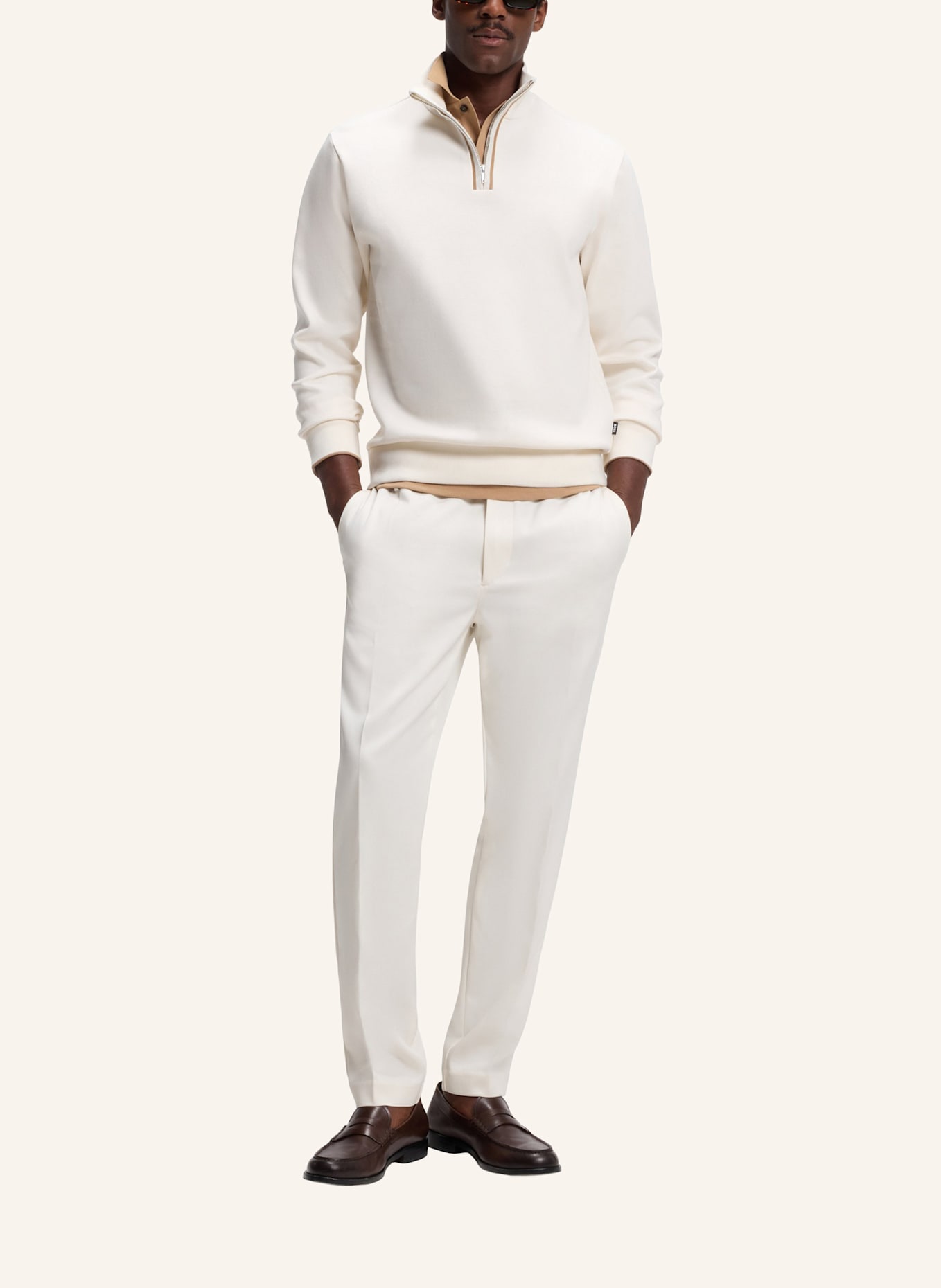 BOSS Sweatshirt H-SIDNEY 80 Regular Fit: WEISS
