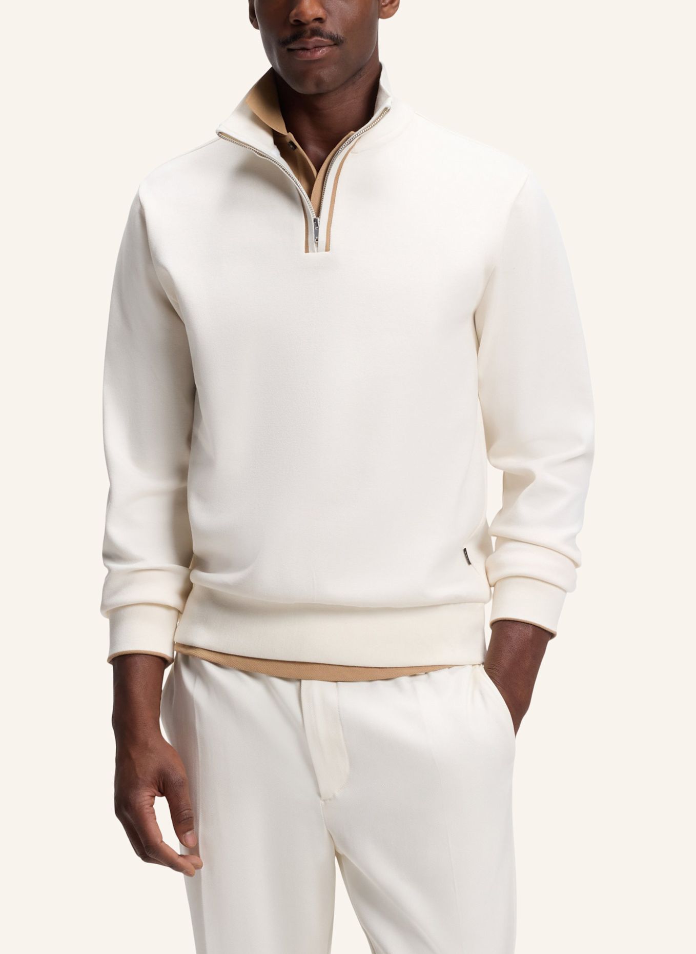 BOSS Sweatshirt H-SIDNEY 80 Regular Fit: WEISS