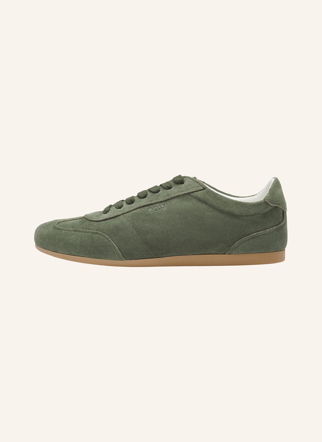 BOSS Turnschuh SOLENNE_TENN_SD: DUNKELGRÜN