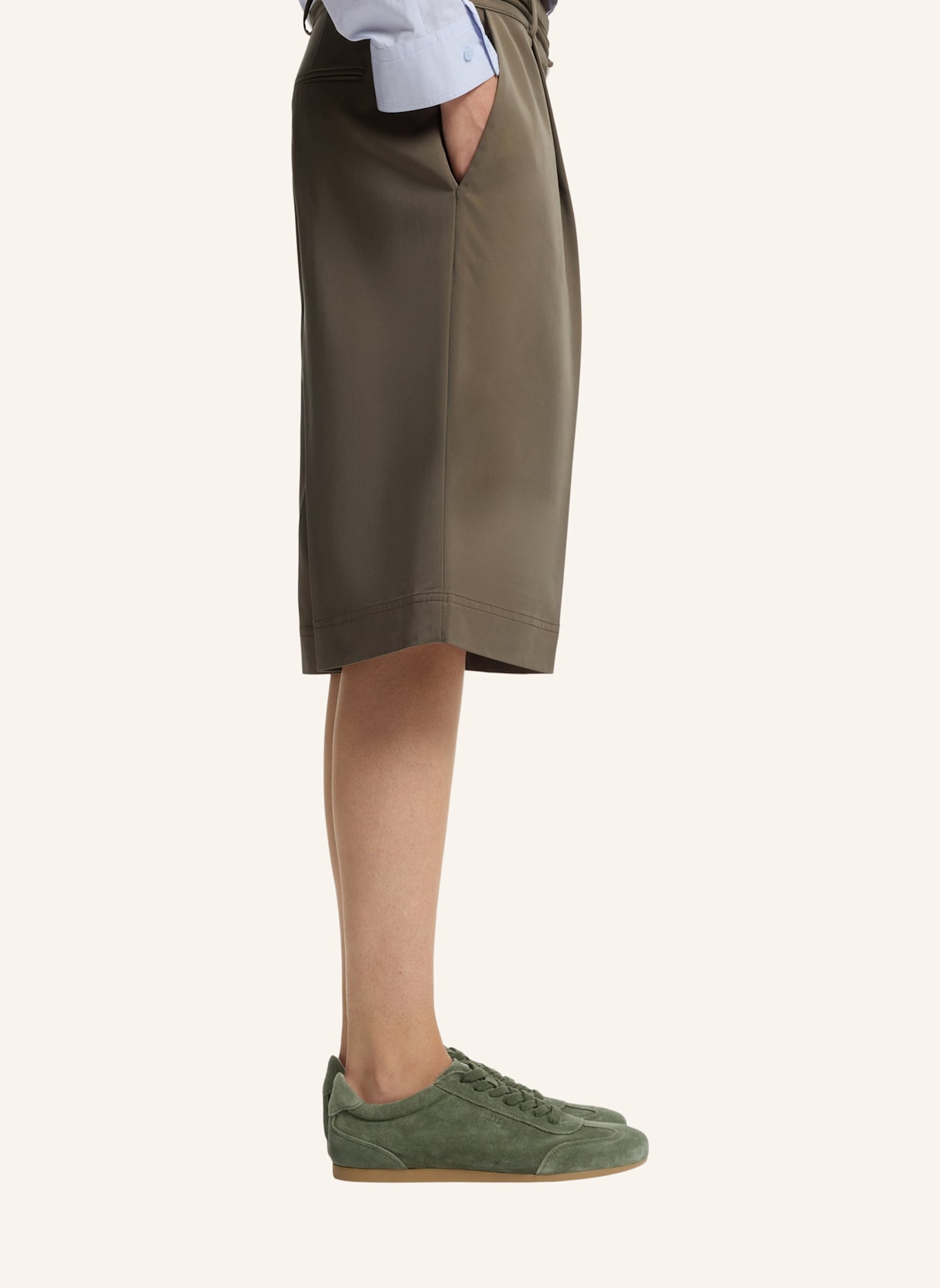 BOSS Turnschuh SOLENNE_TENN_SD: DUNKELGRÜN