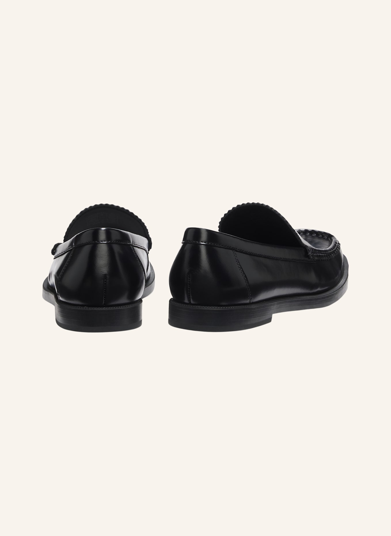 HUGO Flacher Schuh LIORA_LOAFER_ALT: SCHWARZ