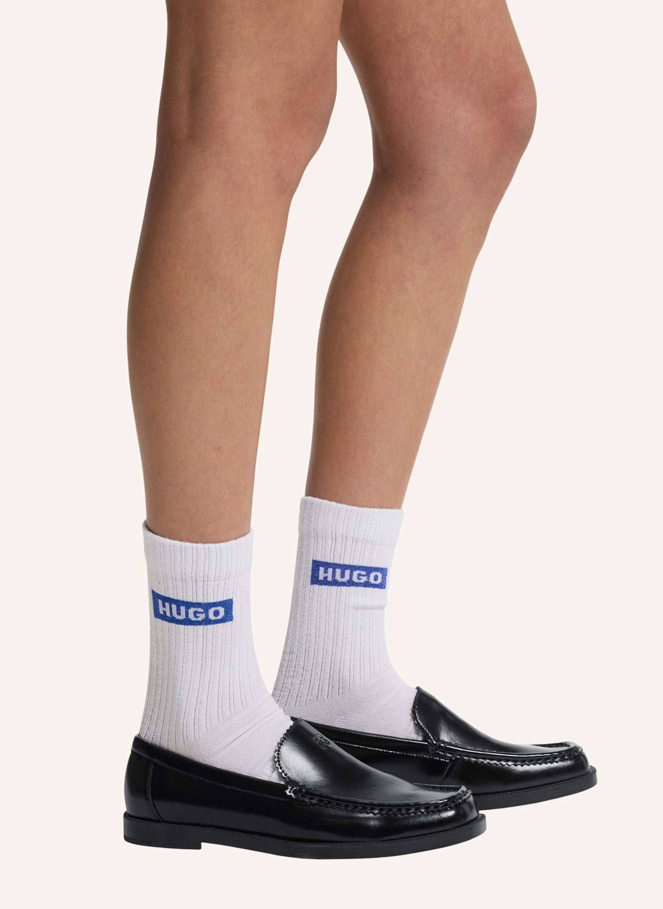 HUGO Flacher Schuh LIORA_LOAFER_ALT: SCHWARZ
