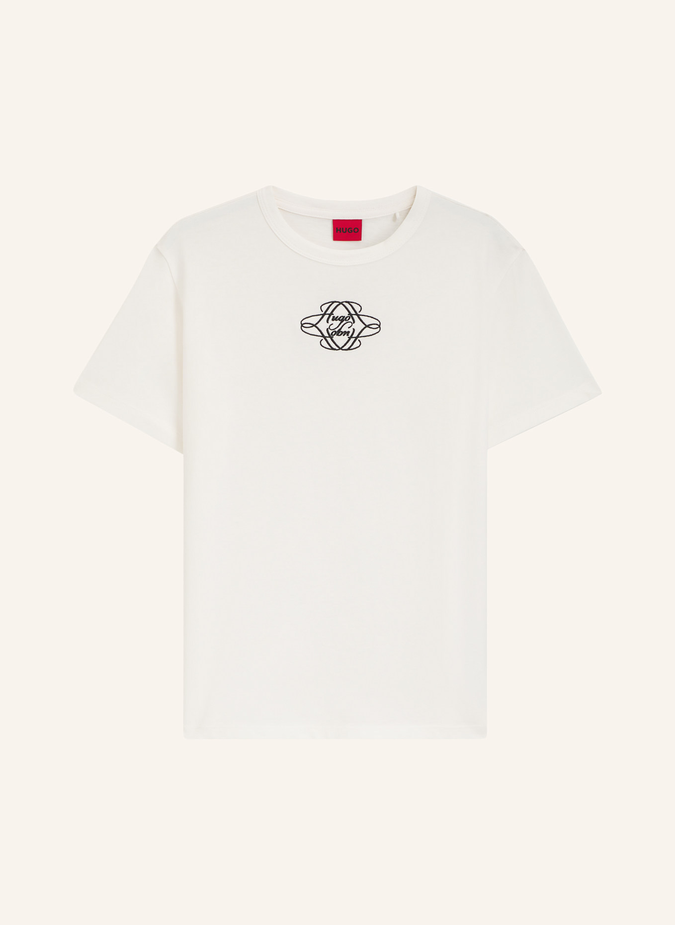 HUGO T-Shirt DAMACIA_8 Regular Fit: WEISS