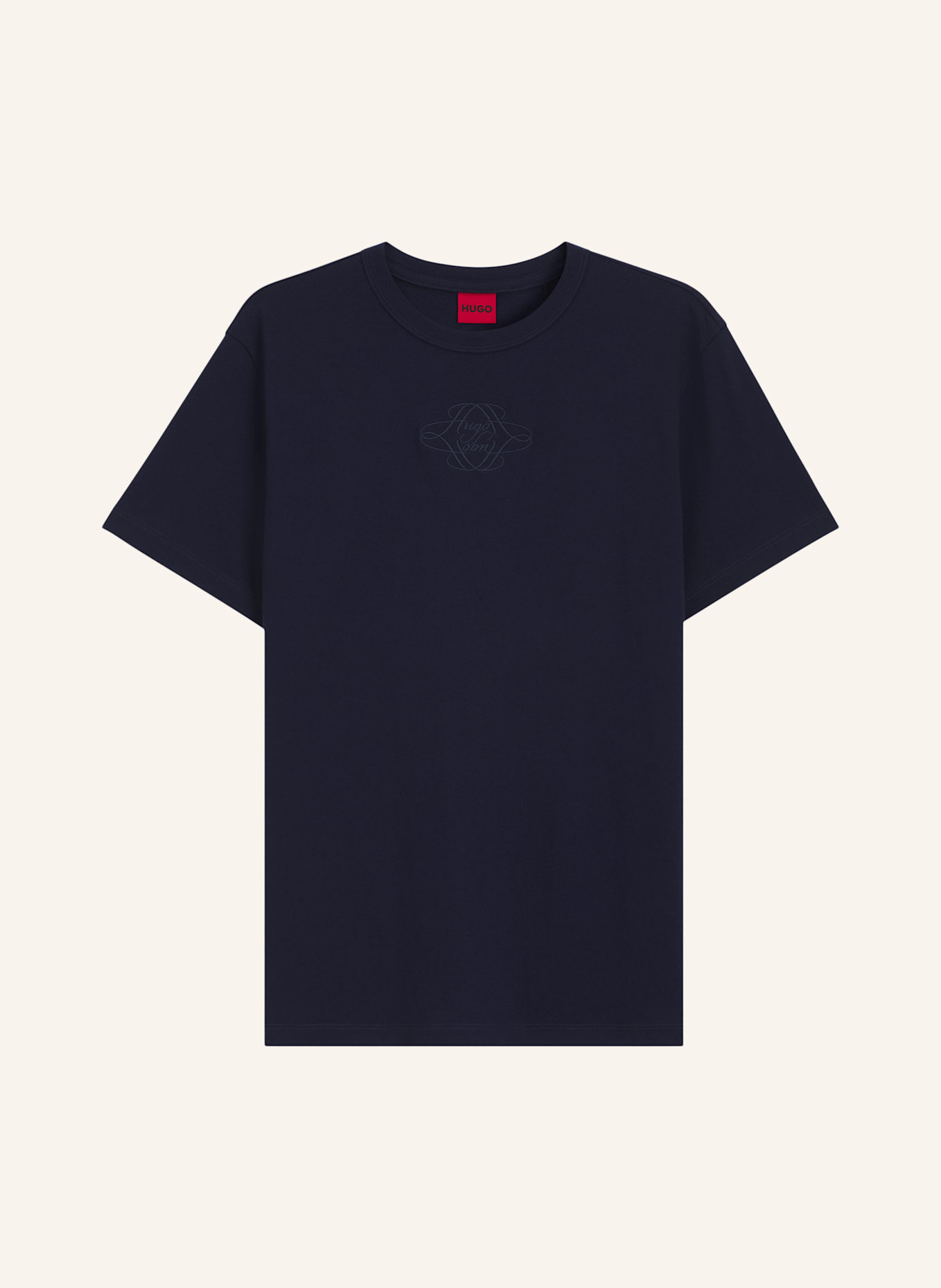 HUGO T-Shirt DAMACIA_8 Regular Fit: BLAU