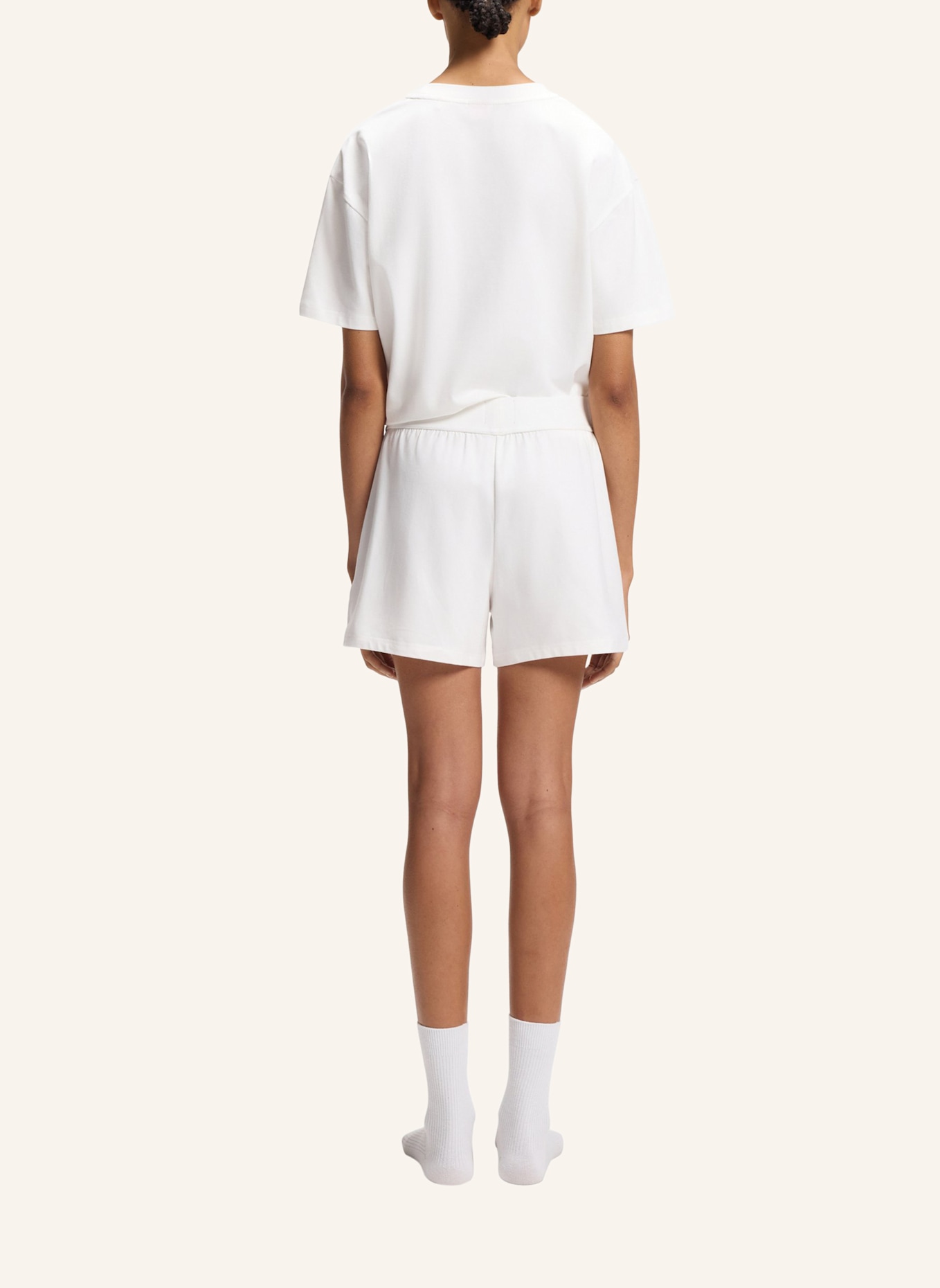 HUGO Loungewear Unterteil SIGNATURE_SHORT: WEISS