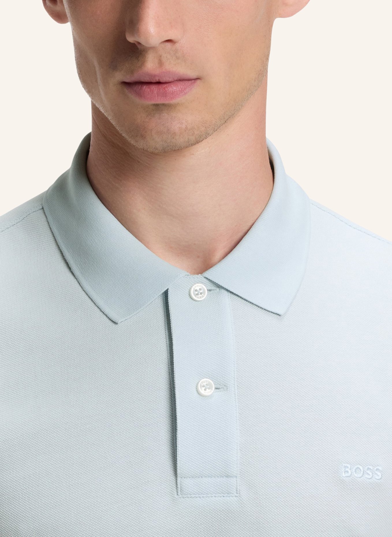 BOSS Piqué-Poloshirt PALLAS Regular Fit: BLAU