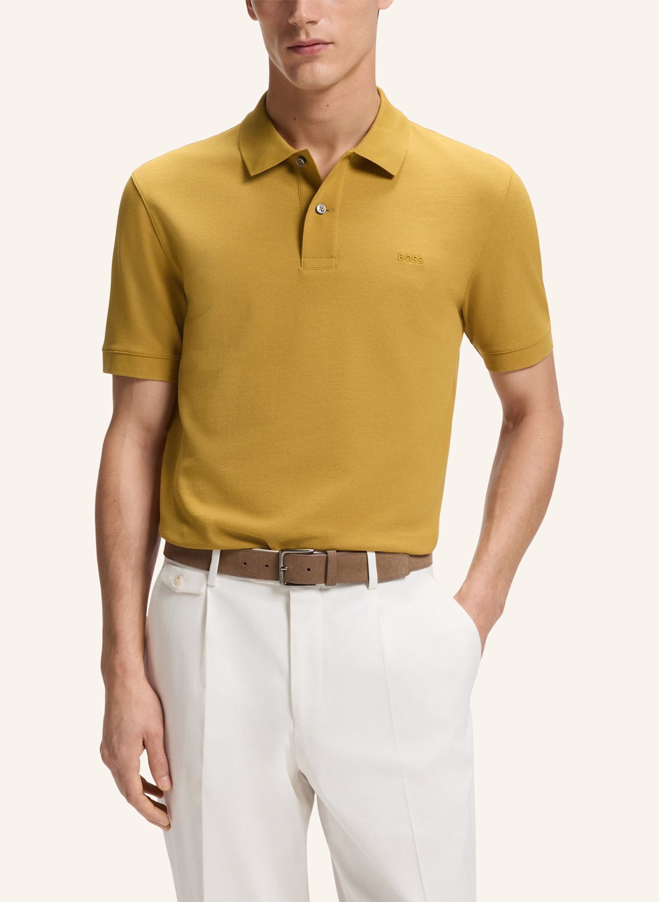 BOSS Piqué-Poloshirt PALLAS Regular Fit: GOLD