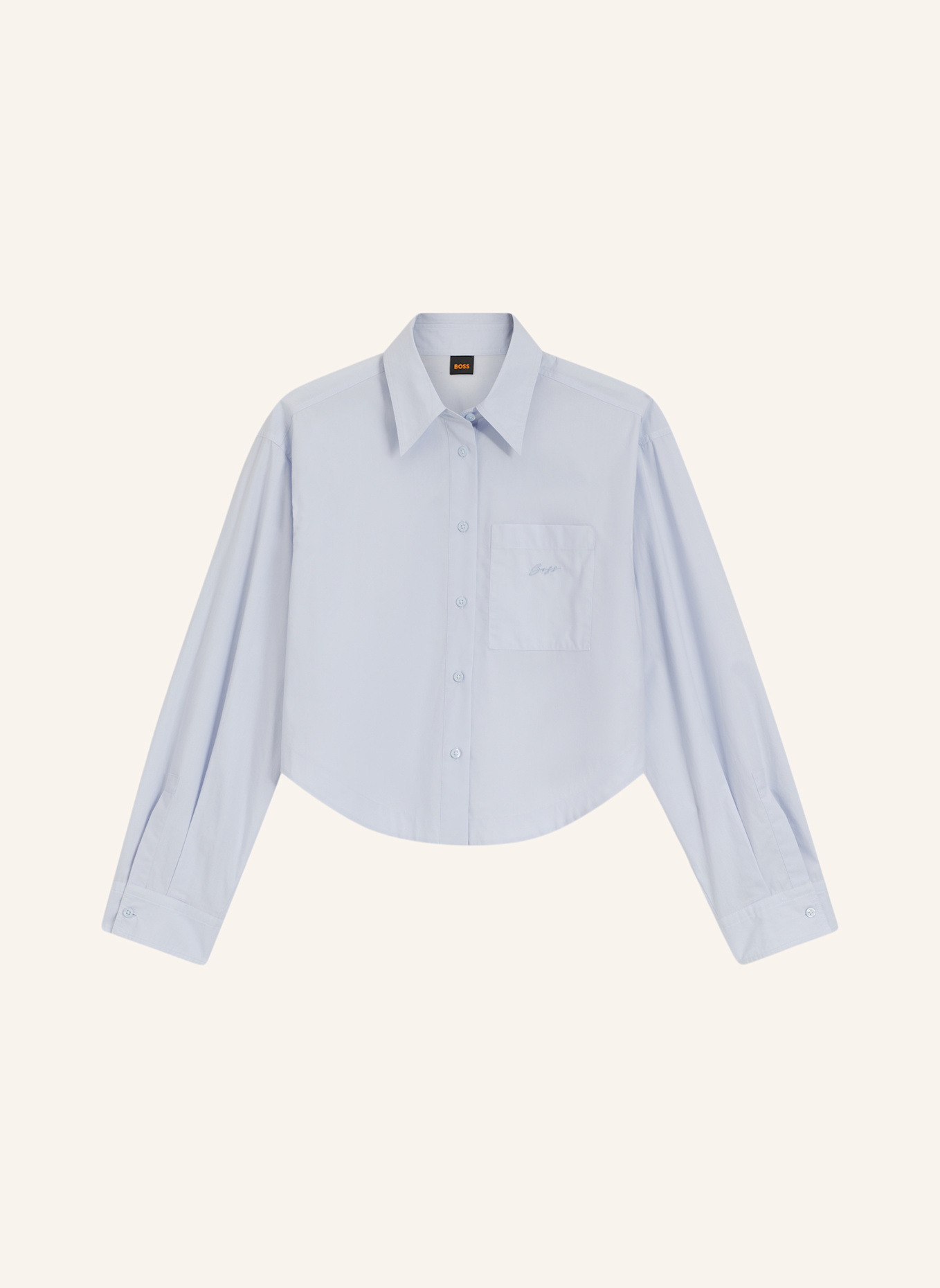 BOSS Business Bluse C_BOSKOTA-1 Oversize Fit: HELLBLAU
