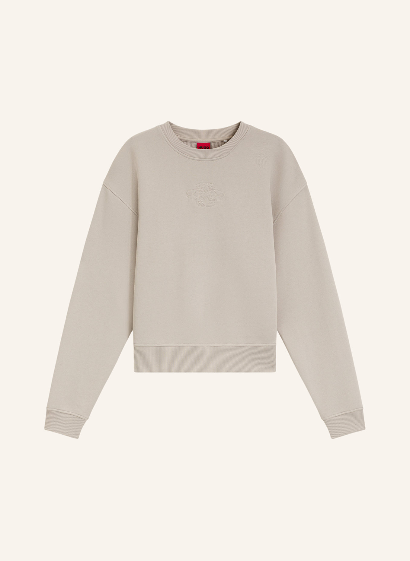 HUGO Sweatshirt DAXANDRIA_1 Regular Fit: GRAU