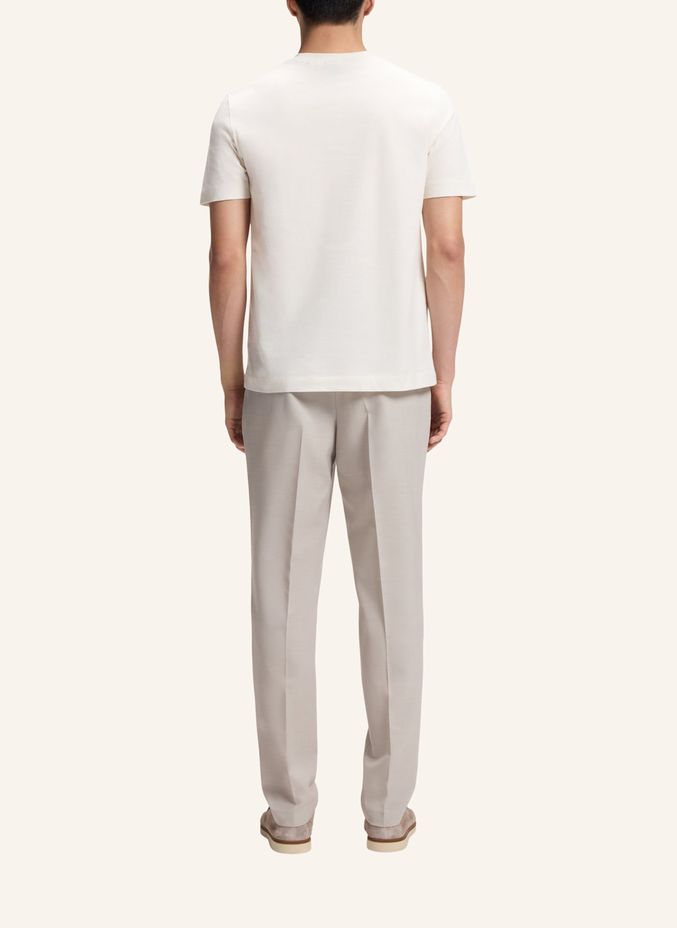 BOSS T-Shirt THOMPSON 01 Regular Fit: WEISS