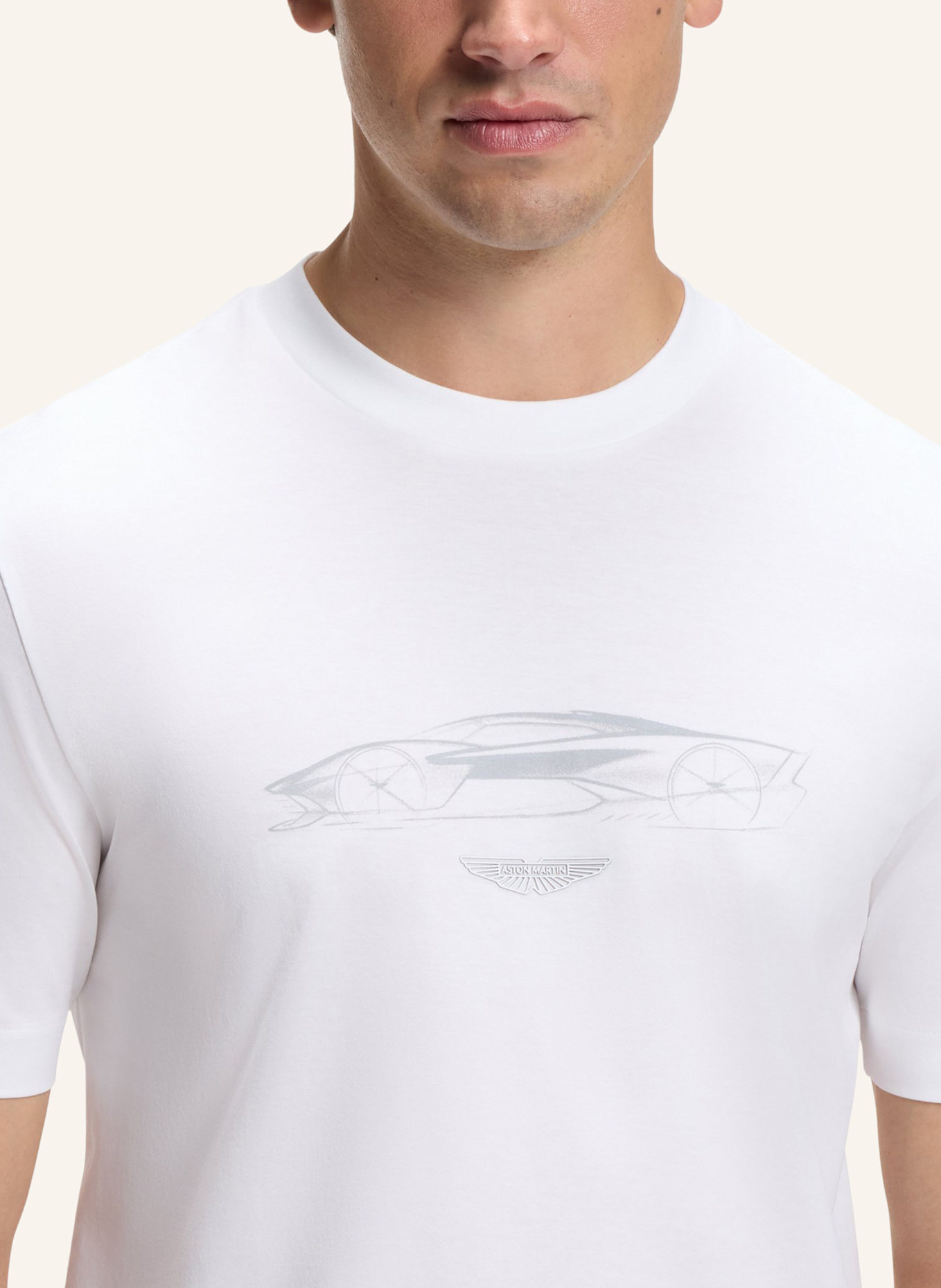 BOSS T-Shirt C-TAUT 181_AM Regular Fit: WEISS