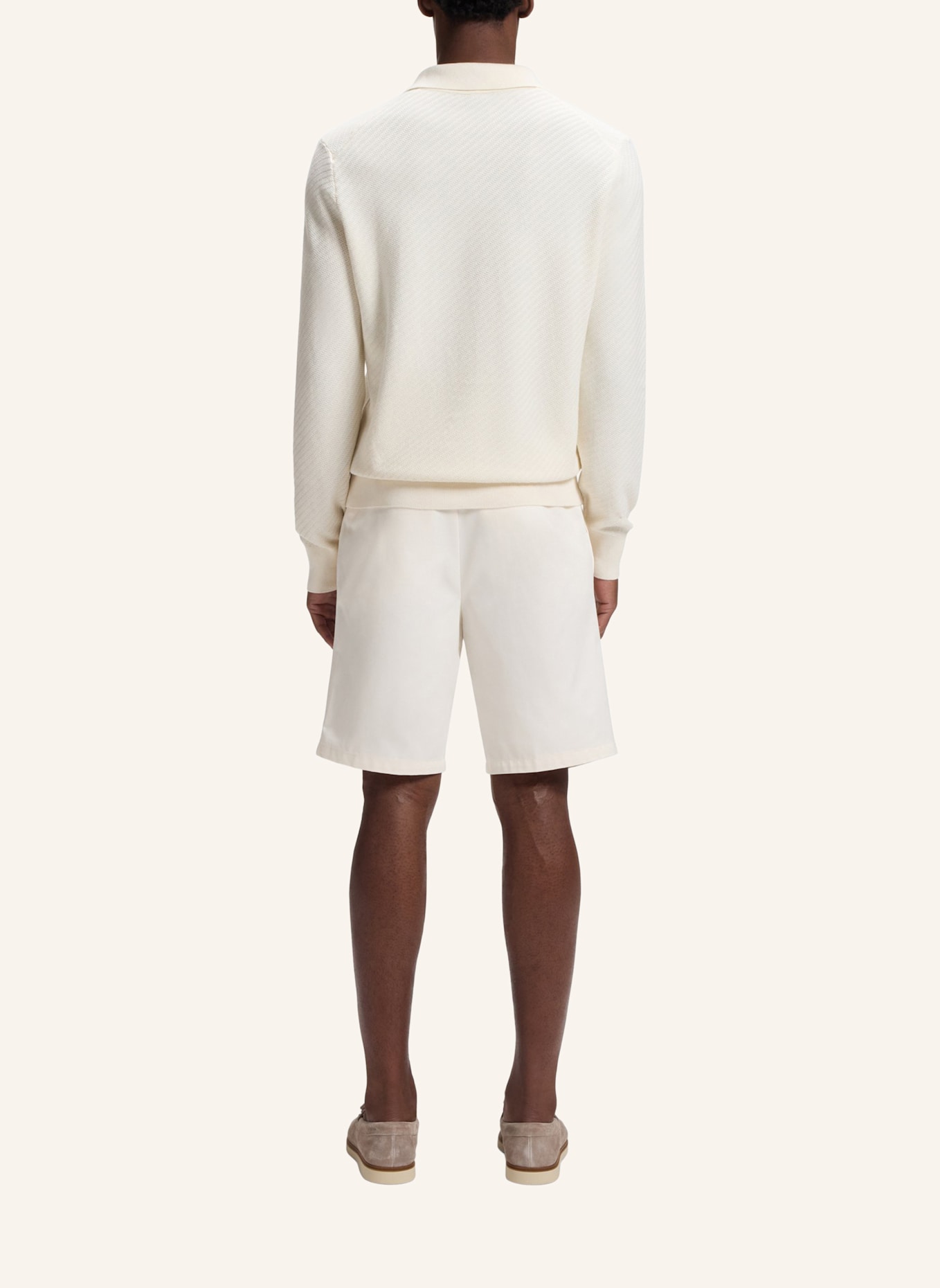 BOSS Pullover H-LOMARINO Regular Fit: WEISS