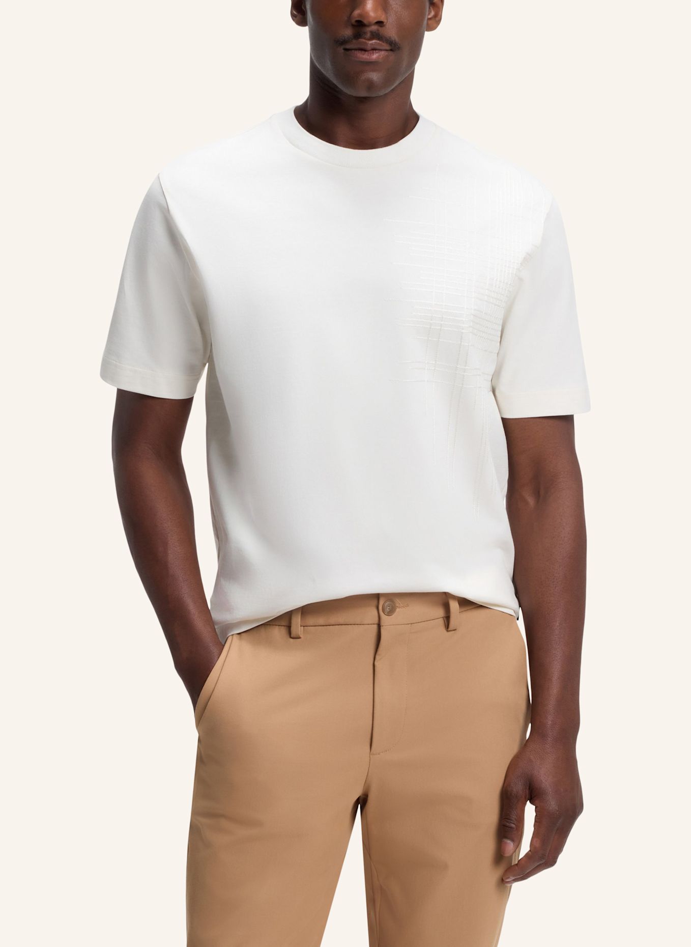 BOSS T-Shirt C-TIGERMAN 49 Regular Fit: WEISS