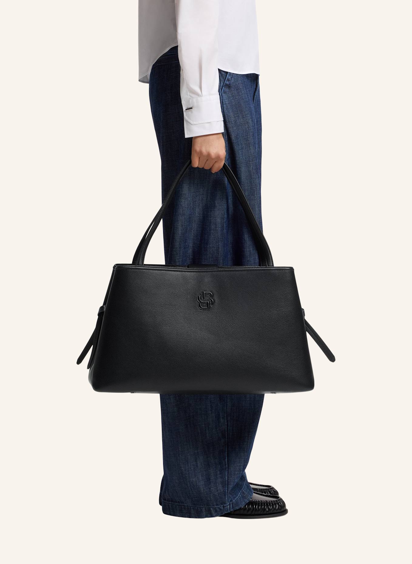 BOSS Tragetasche ANETT NEWSHAPE TOTE: SCHWARZ