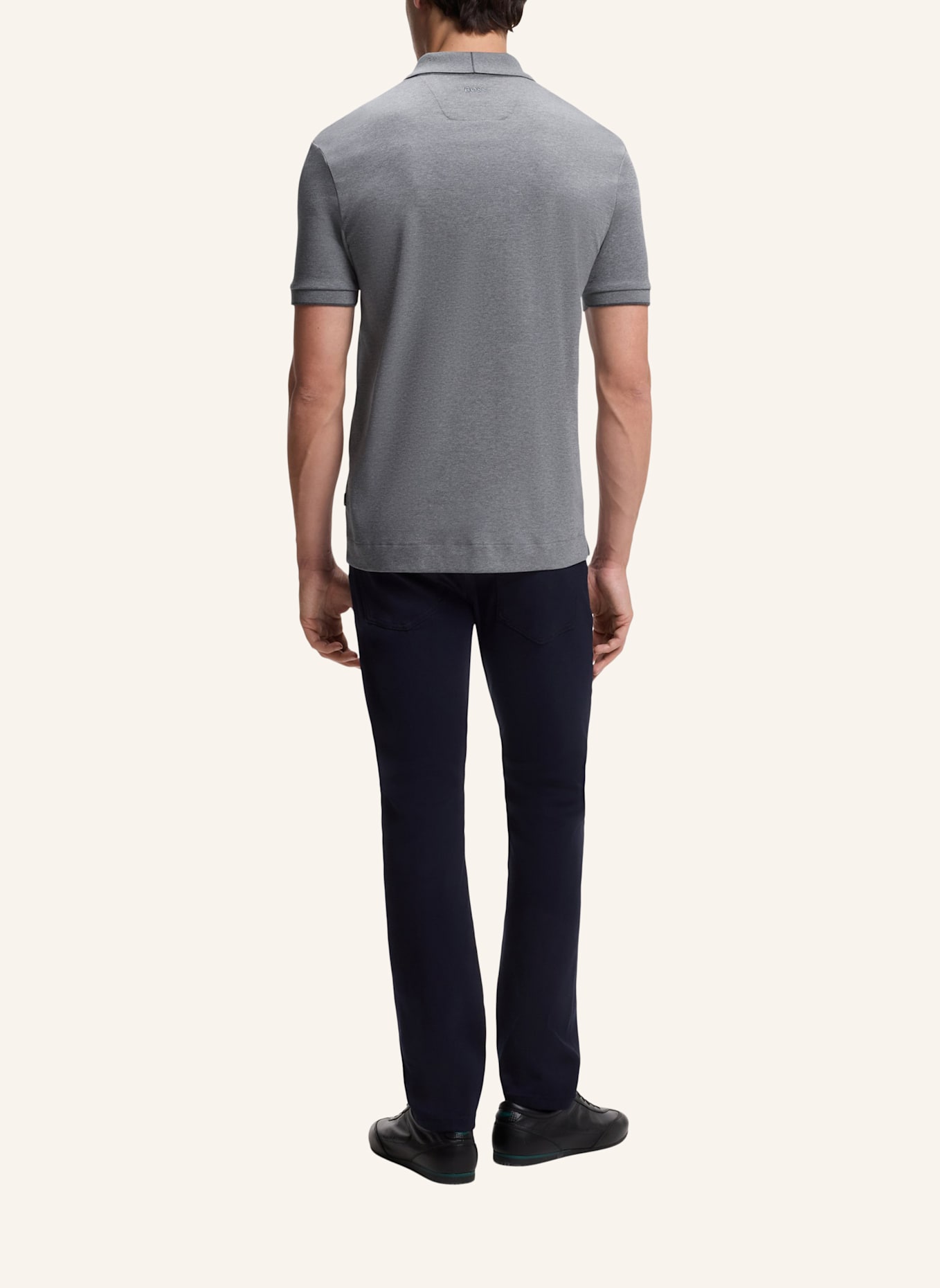 BOSS Poloshirt C-PARLAY 80_AM Regular Fit: GRAU