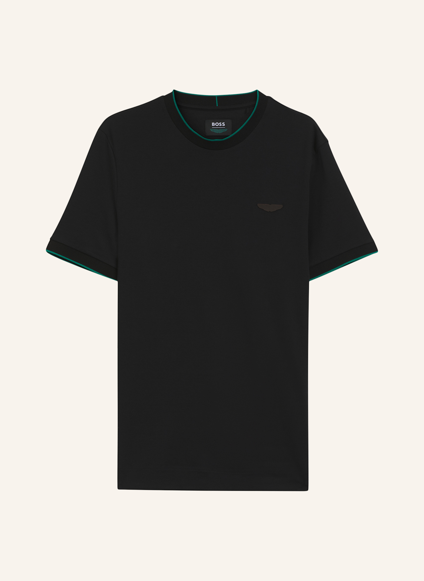 BOSS T-Shirt C-THOMPSON 80_AM Regular Fit: SCHWARZ