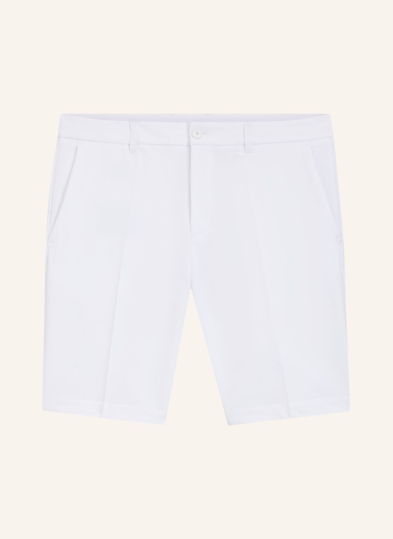 BOSS Kurze Hose S_COMMUTER_10.5 INCH Slim Fit: WEISS