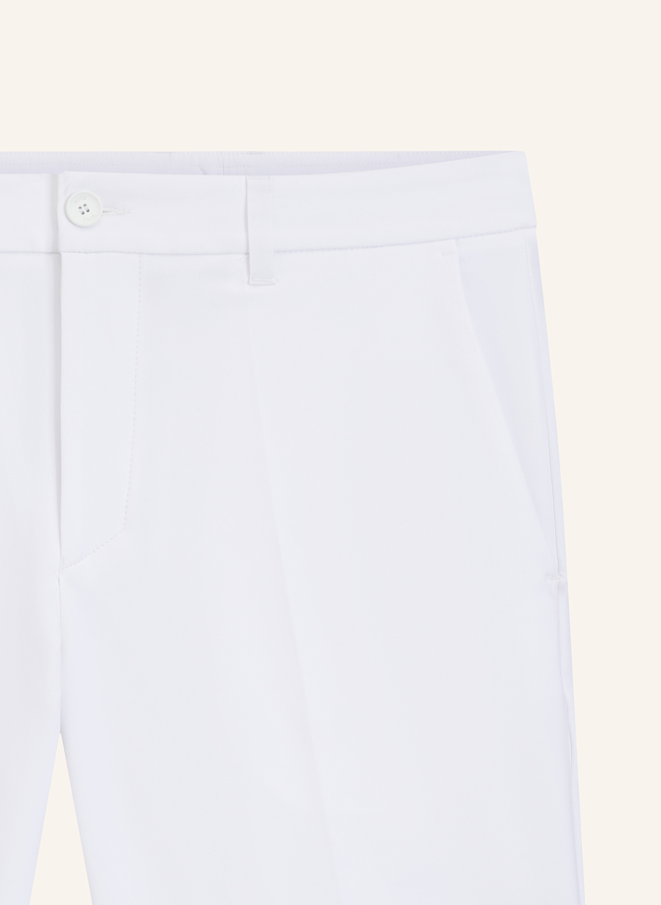BOSS Short S_COMMUTER_10.5 INCH Slim Fit: WEISS