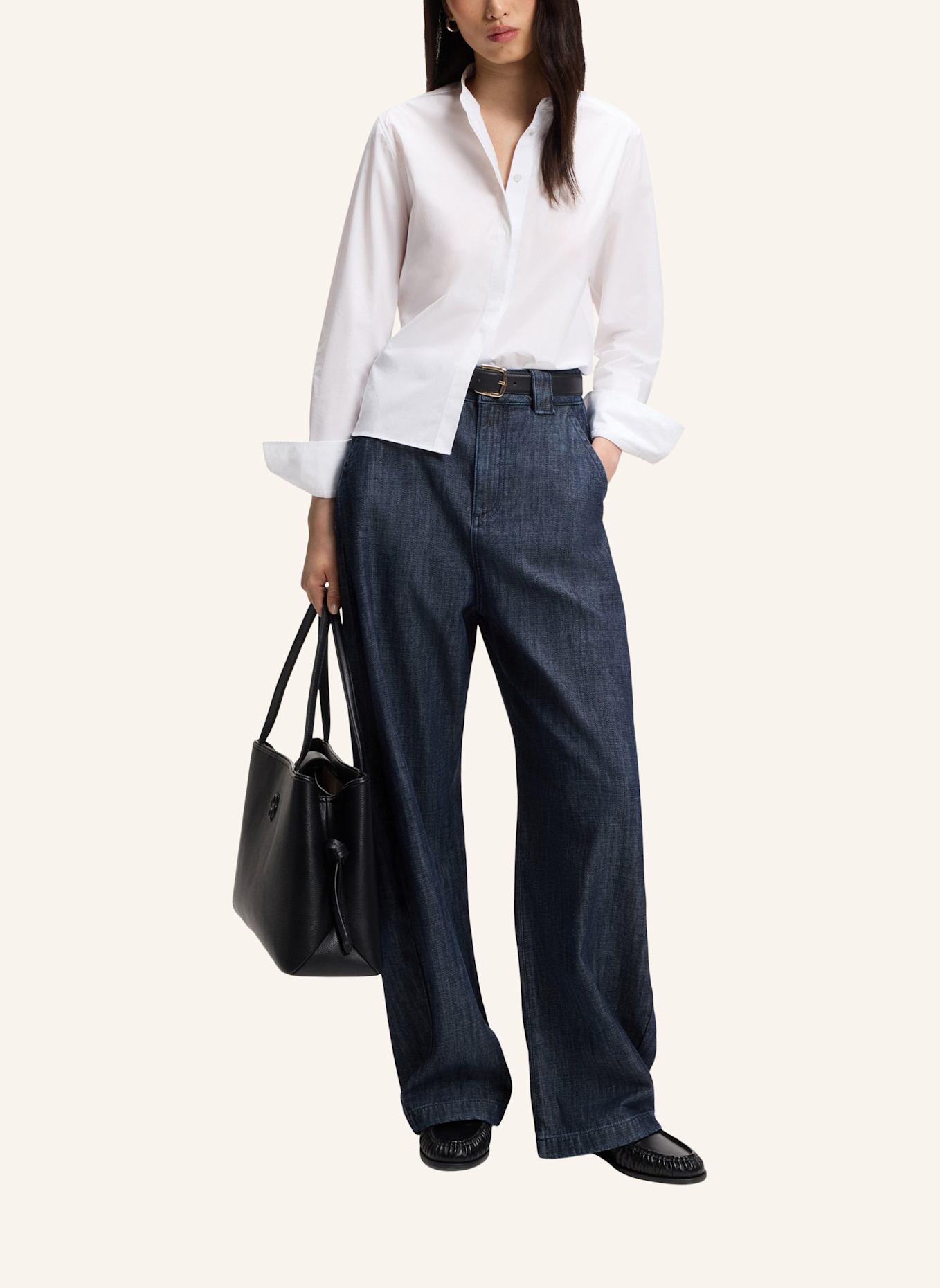 BOSS Jeans SEASONAL BARREL Relaxed Fit: DUNKELBLAU