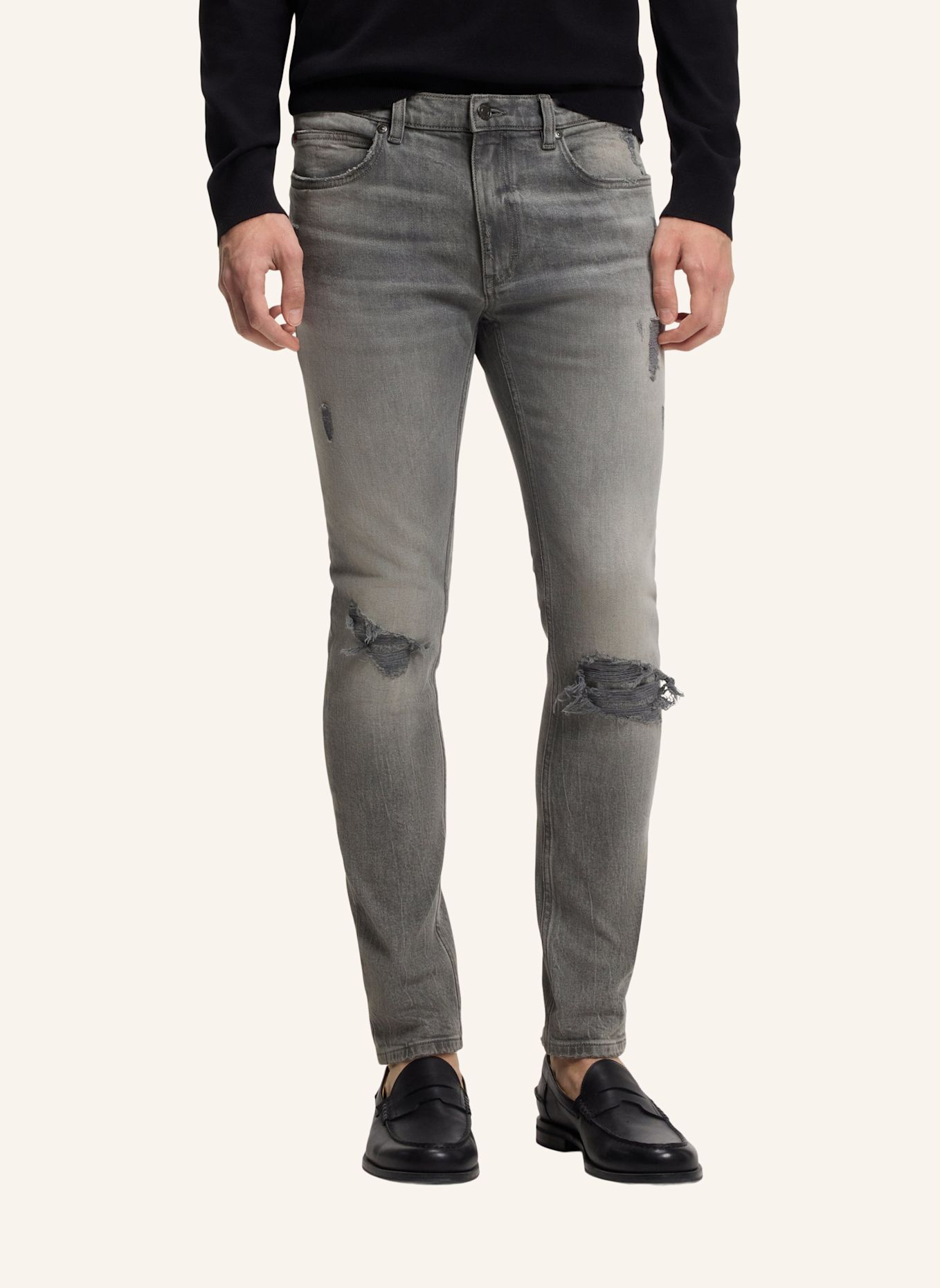 HUGO Jeans HUGO 734 Extra-Slim Fit: SILBER