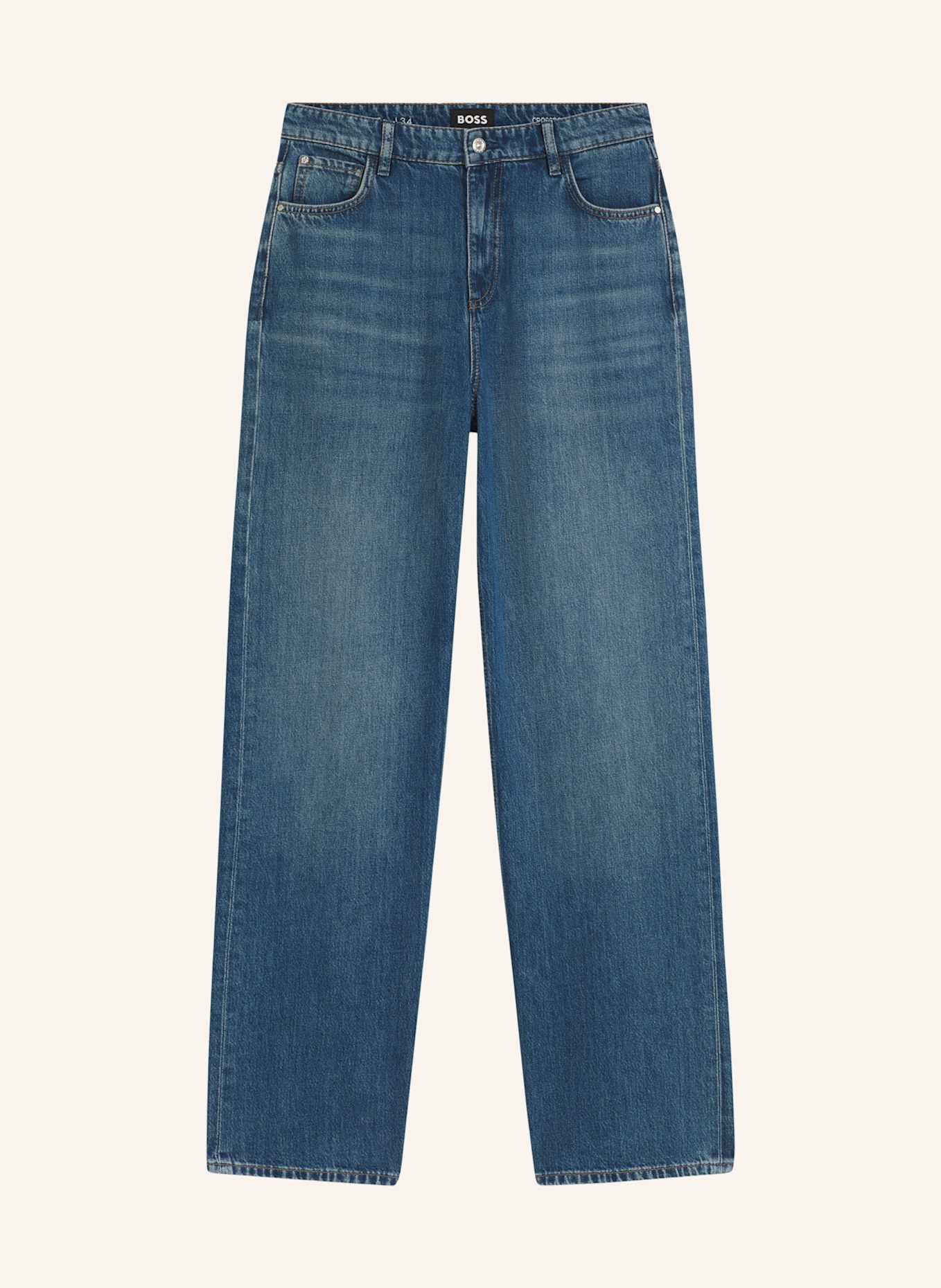 BOSS Jeans CROSSROAD-BF 3.0 Boyfriend Fit: BLAU