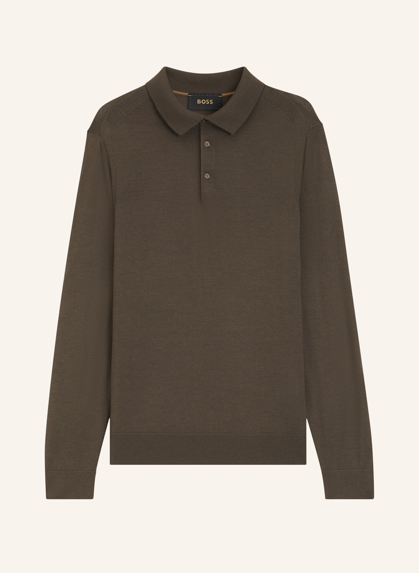 BOSS Pullover L-OVIO Regular Fit: BRAUN
