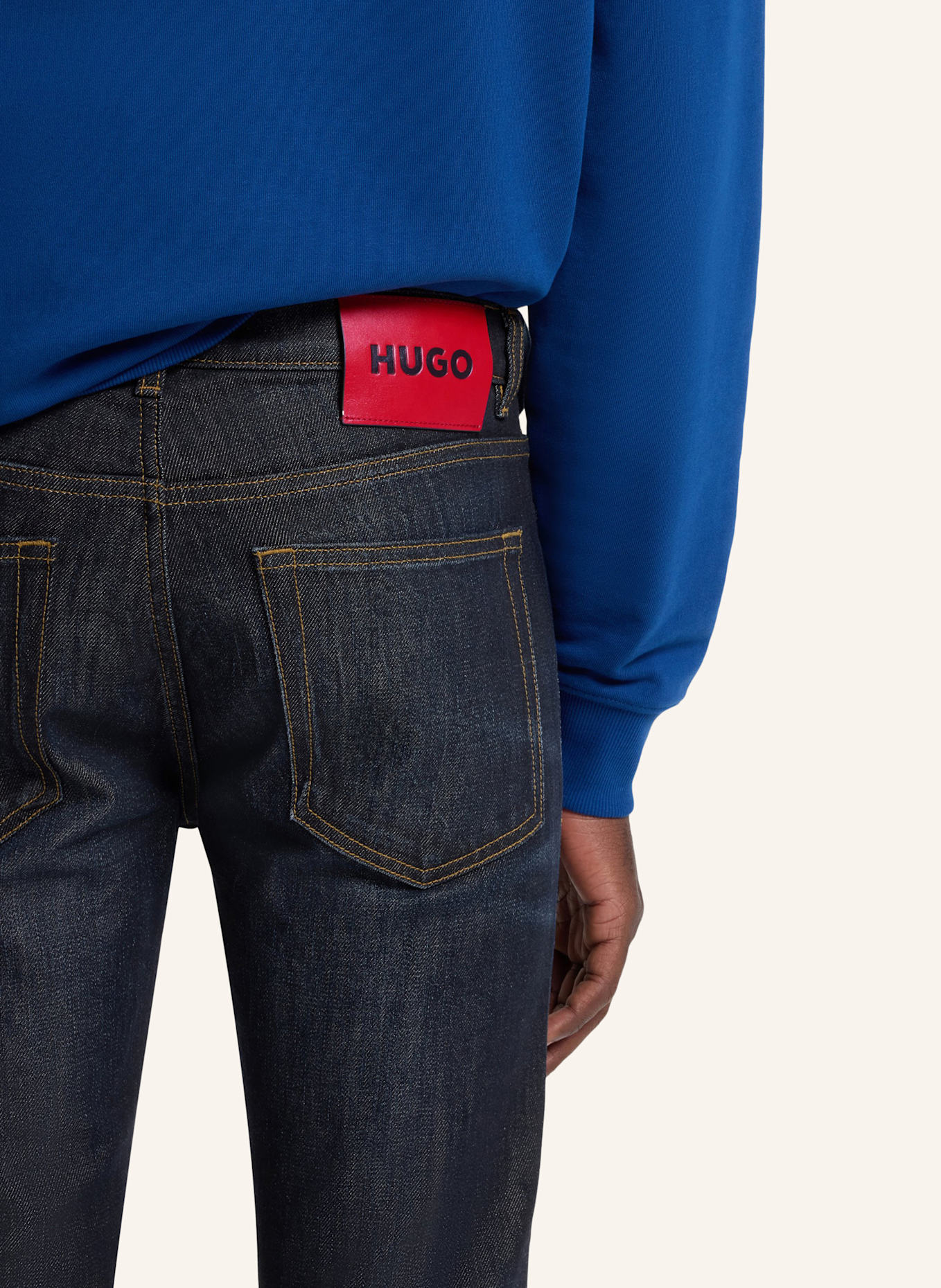 HUGO Jeans HUGO 734 Extra-Slim Fit: DUNKELBLAU