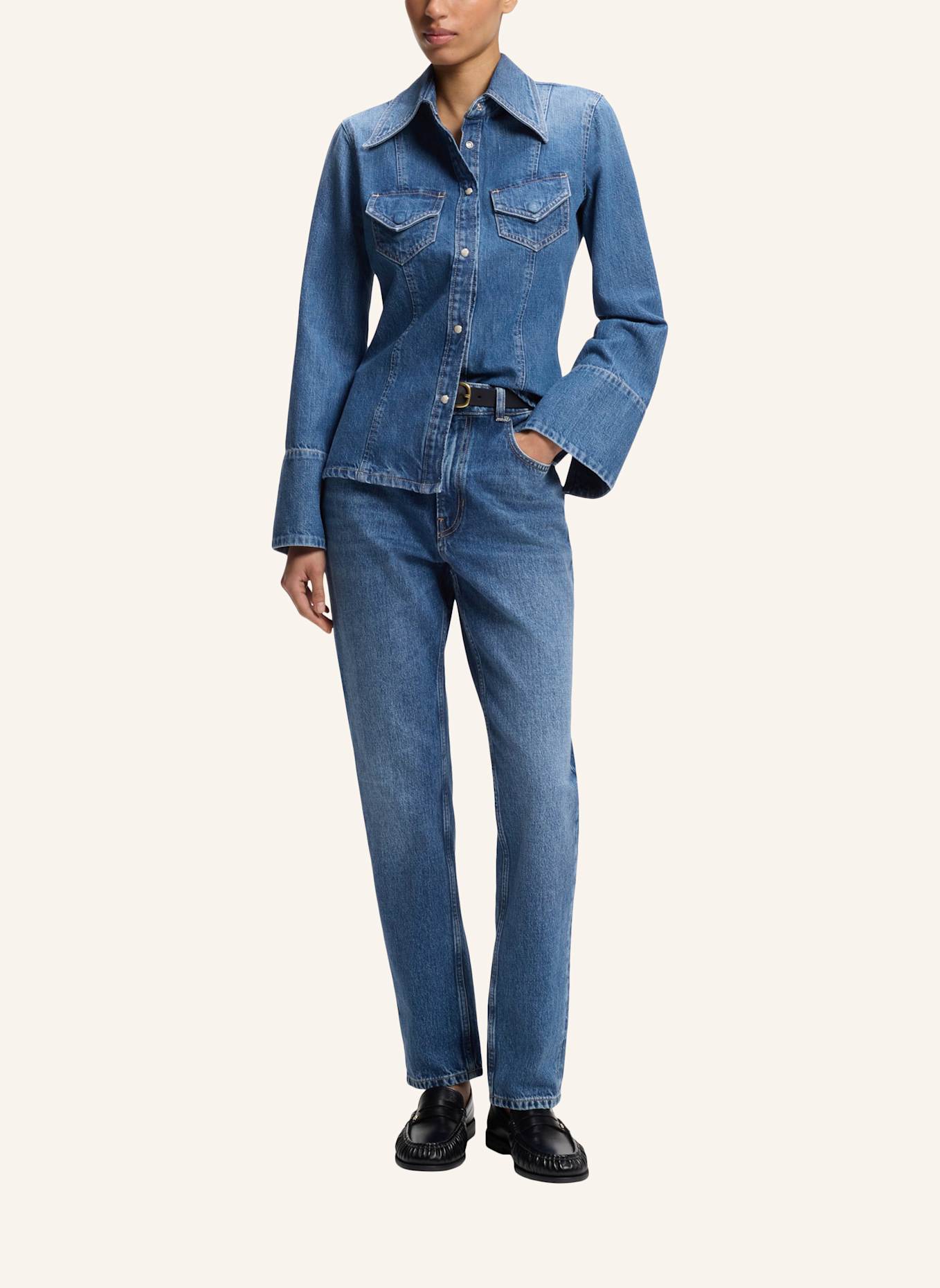 BOSS Jeans C_ADA SLIM HR 2.0 Regular Fit: DUNKELBLAU