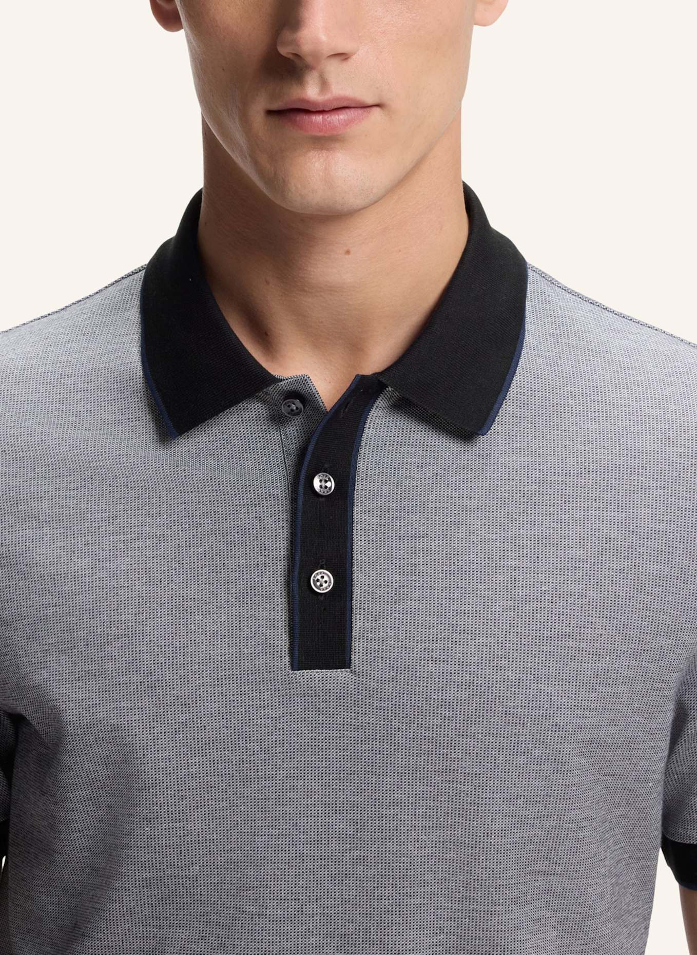 BOSS Polo H-PARLAY 81 Regular Fit: SCHWARZ
