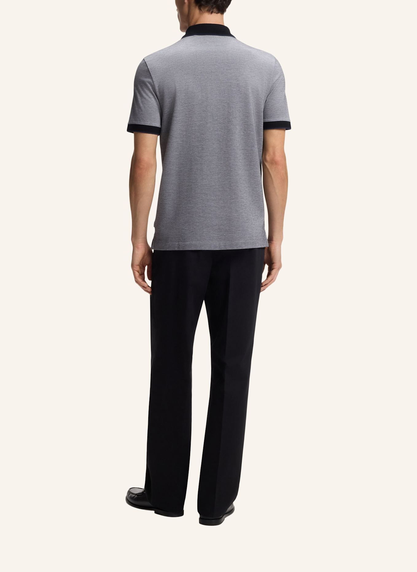 BOSS Polo H-PARLAY 81 Regular Fit: SCHWARZ