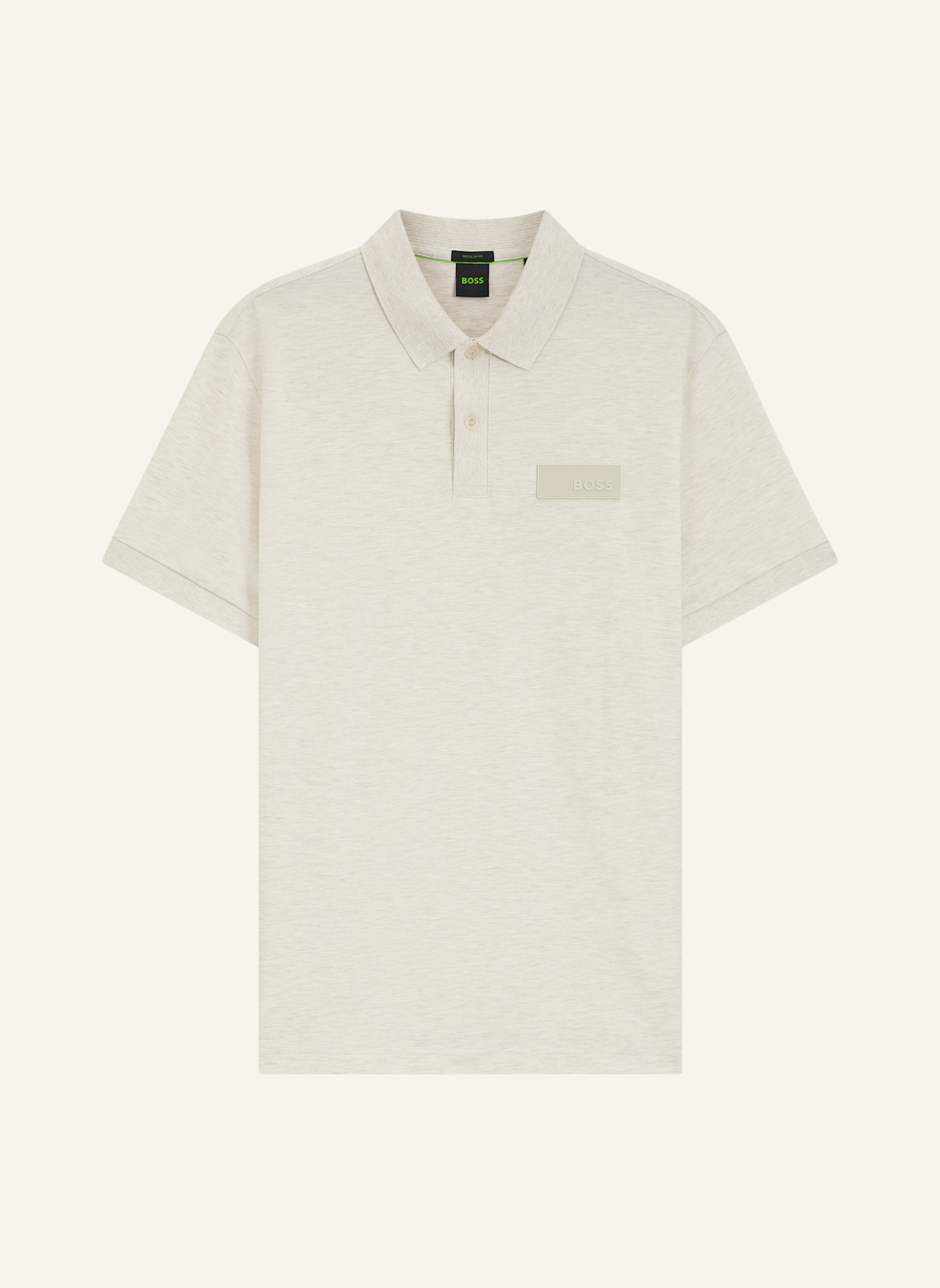 BOSS Polo PADDY STRUCTURE Regular Fit: WEISS