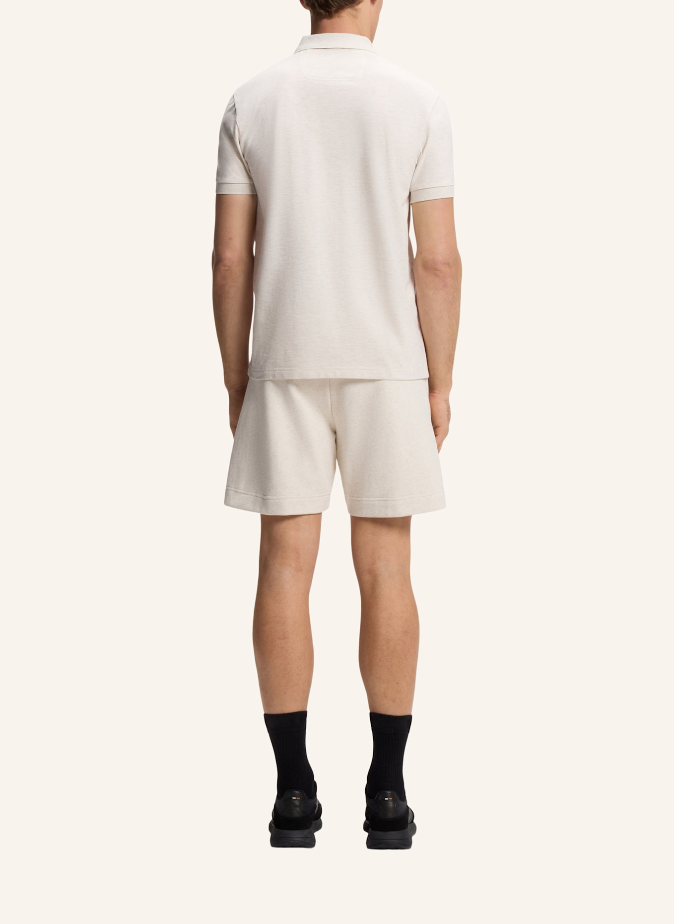 BOSS Polo PADDY STRUCTURE Regular Fit: WEISS