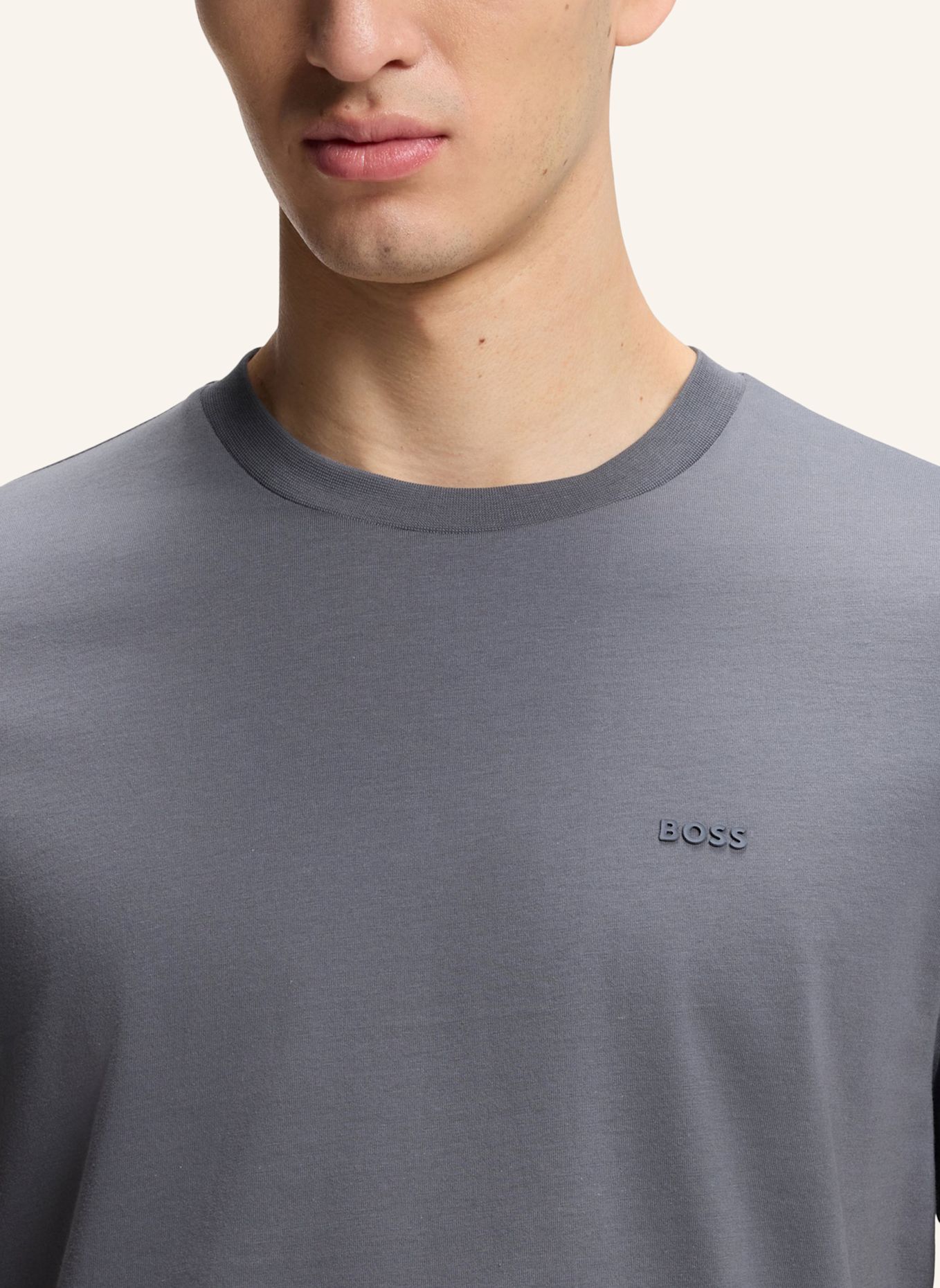BOSS T-Shirt THOMPSON: BLAU